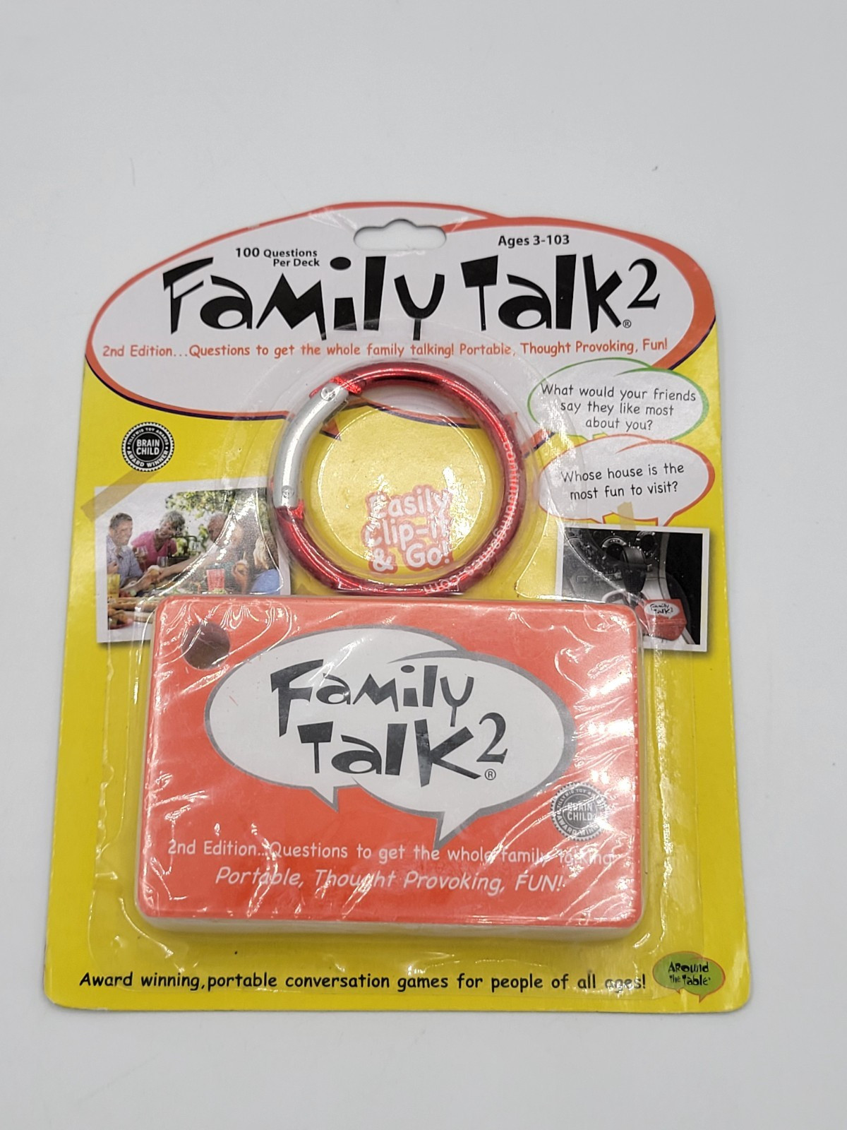 Family Talk 2 Card Game 2nd Edition Portable Conversation Starter Game New