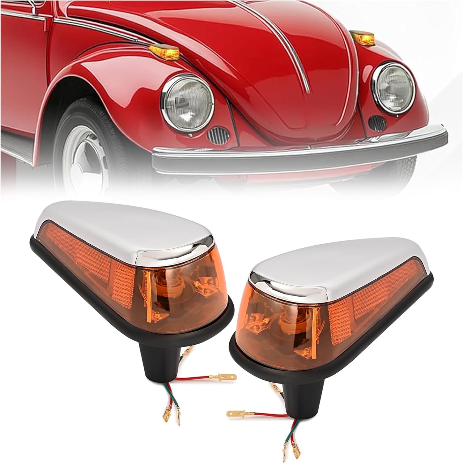 HX Turn Signal Light Assembly Compatible with 1970-1979 VW BUG Volkswagen