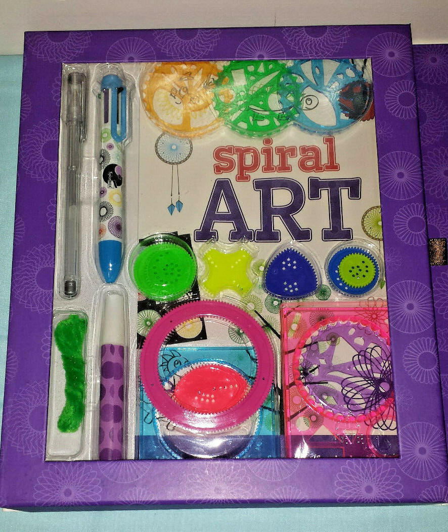 Spice BOX Spiral Art boxed art kit set with idea book, spiral tool set, & paper