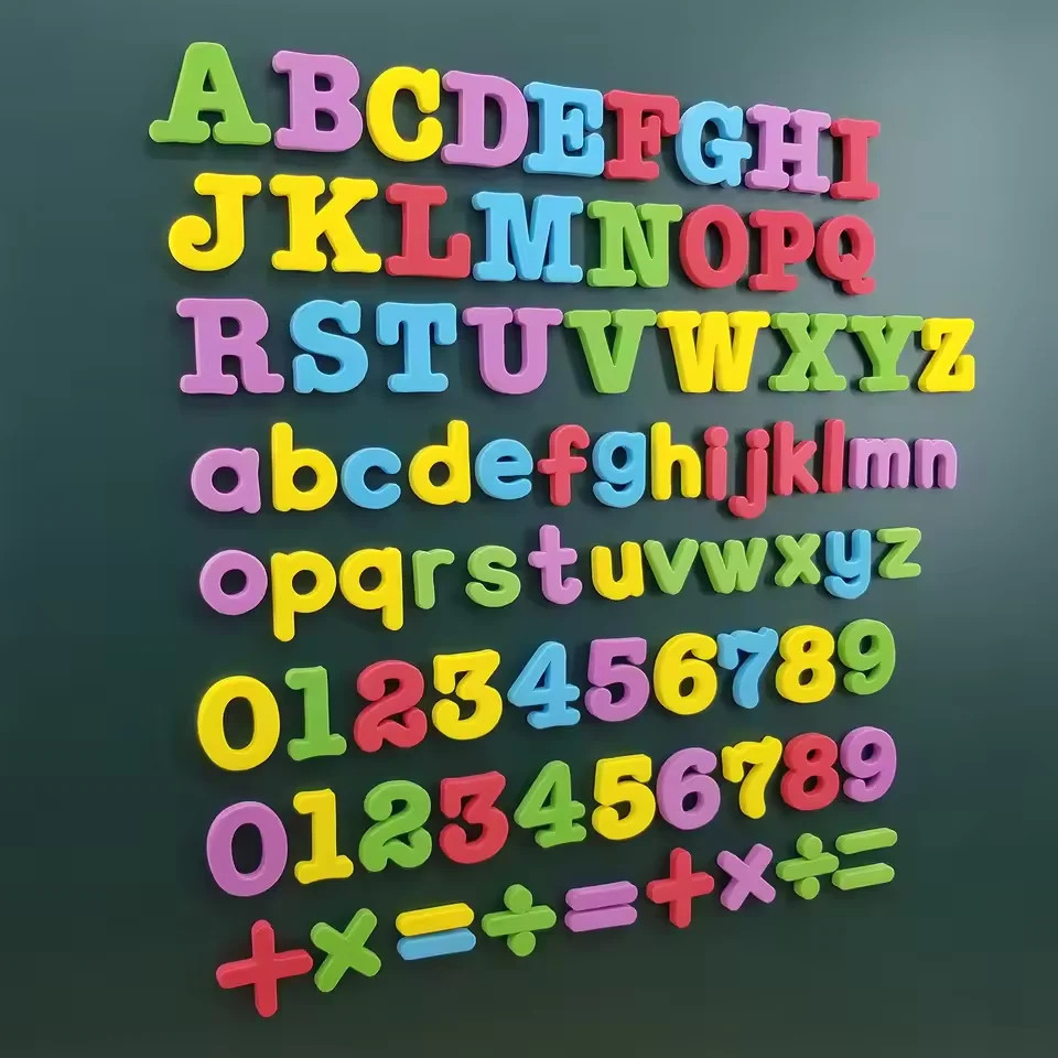 ABC Magnetic English Letter Magnetic Stickers Refrigerator Stickers Educational