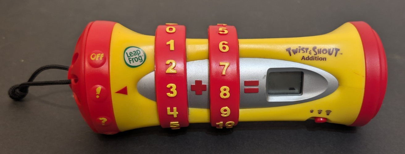 Quantum Leap Leapfrog Twist & Shout Addition Math Electronic Game 4 Modes TESTED