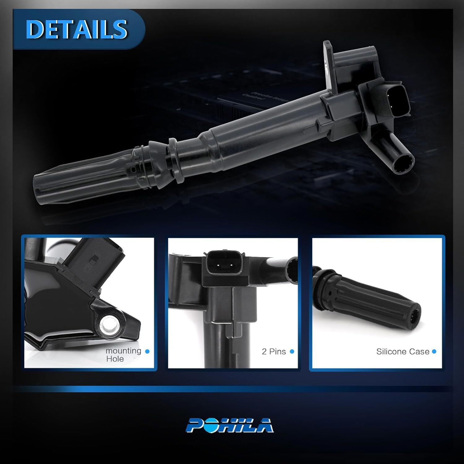 Ignition Coil Pack 6.2 6.2L V8 Replacement for Ford F250 F150 F350 Super Duty,