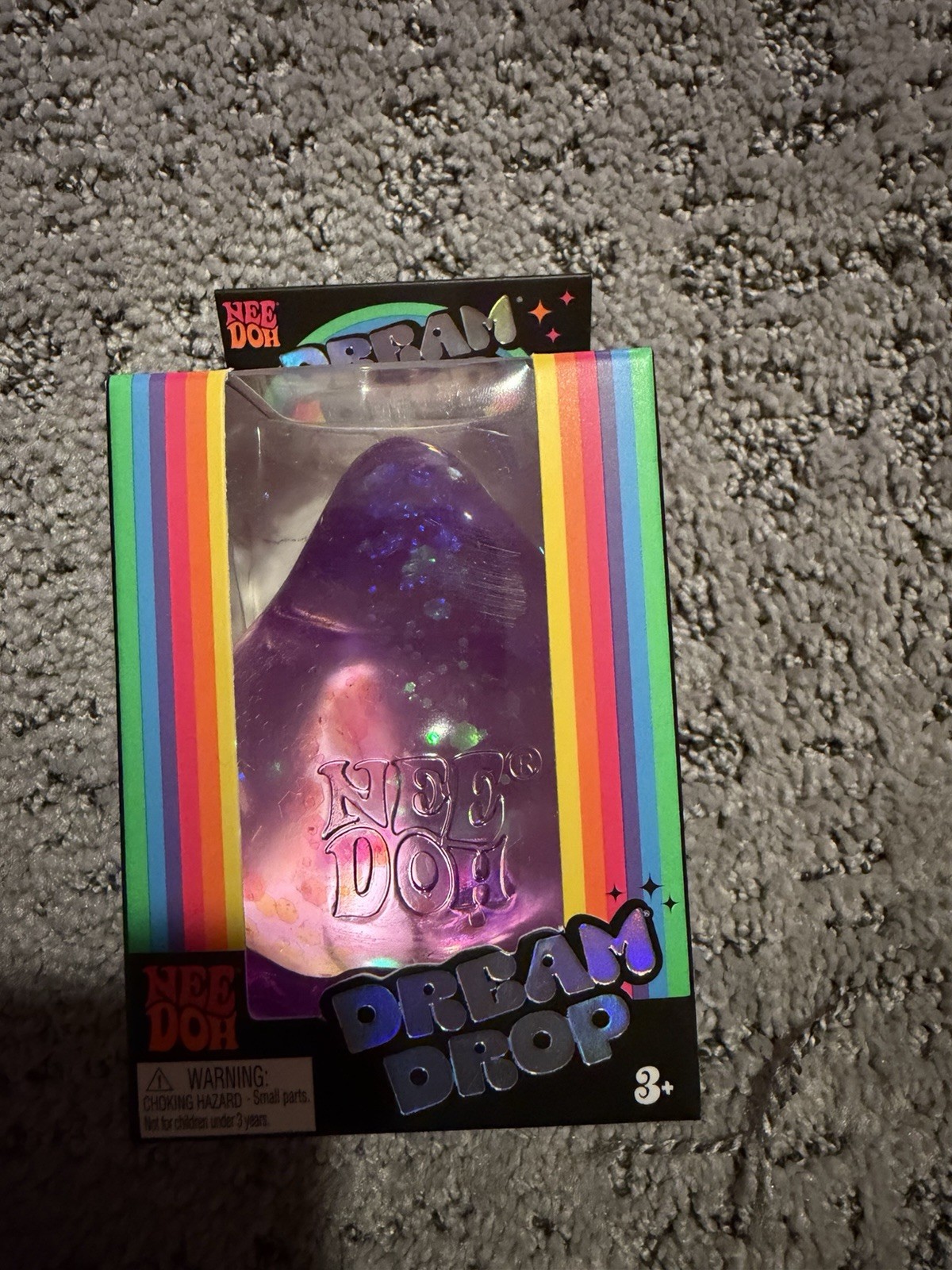 Nee Doh Dream Drop Purple Squishy Sensory Tactile Squeeze Toy Ages 3+