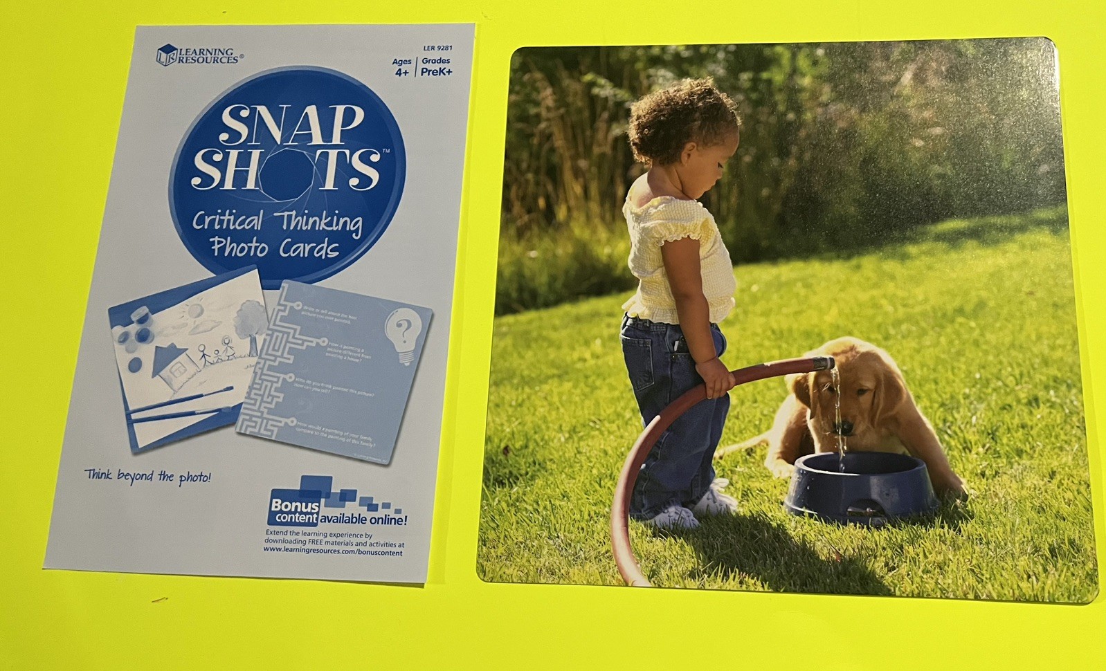 SNAP SHOTS Critical Thinking Photo Cards-PreK Grade 40 Photo Cards, 150 Question