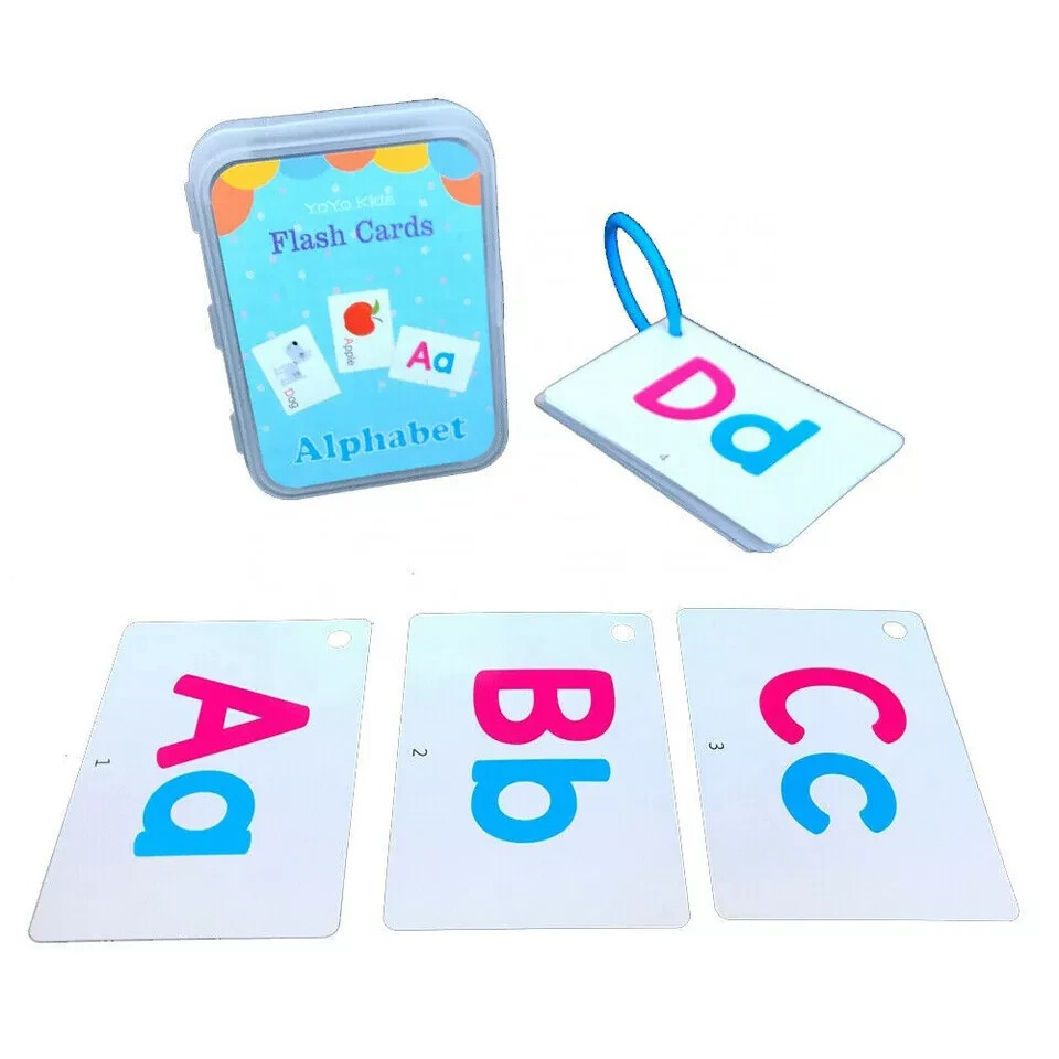Children Early Learning educational Flash Cards Toys Alphabet Shapes Colors Jobs