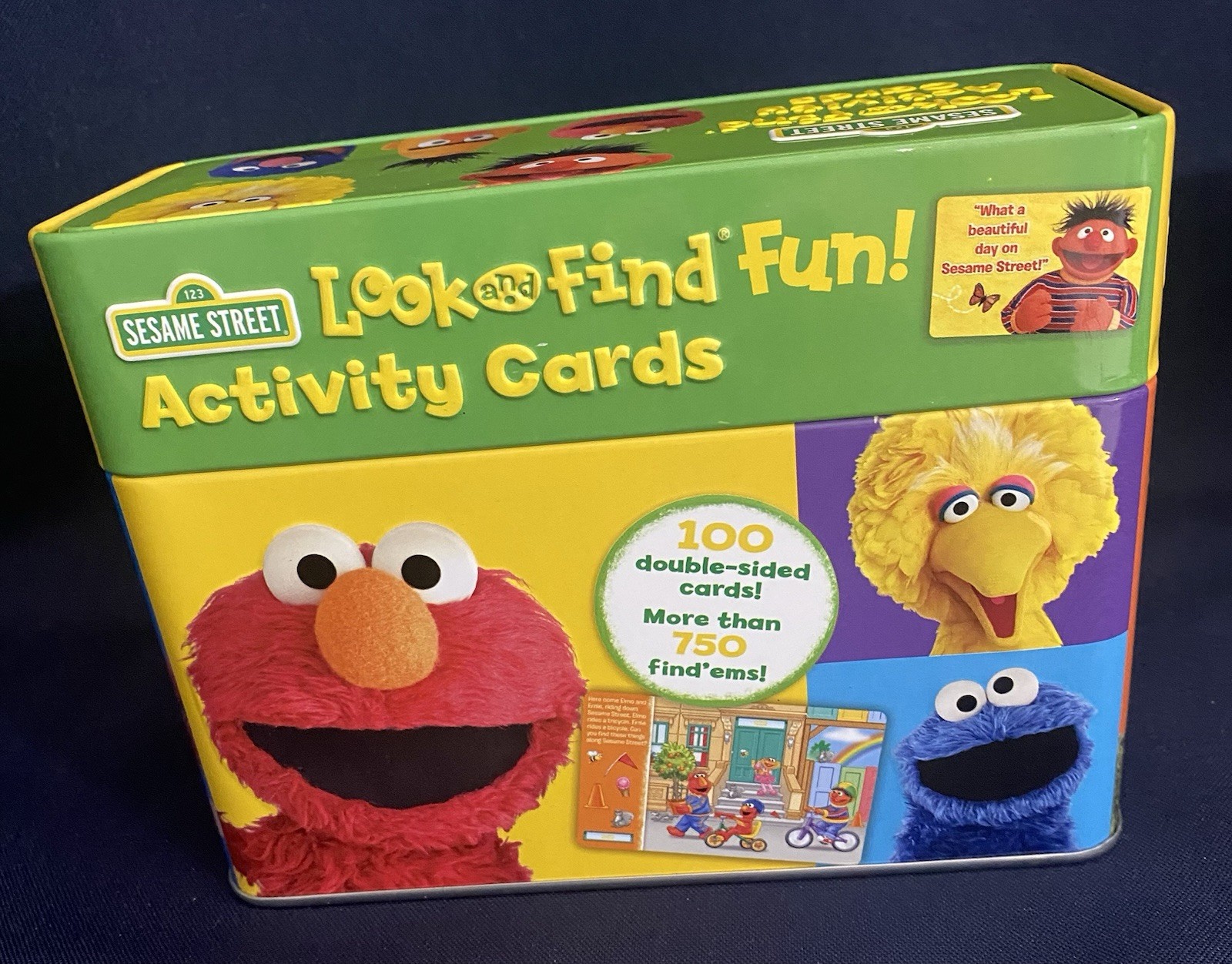 Sesame Street Look And Find Activity Cards Tin Set From PI Kids