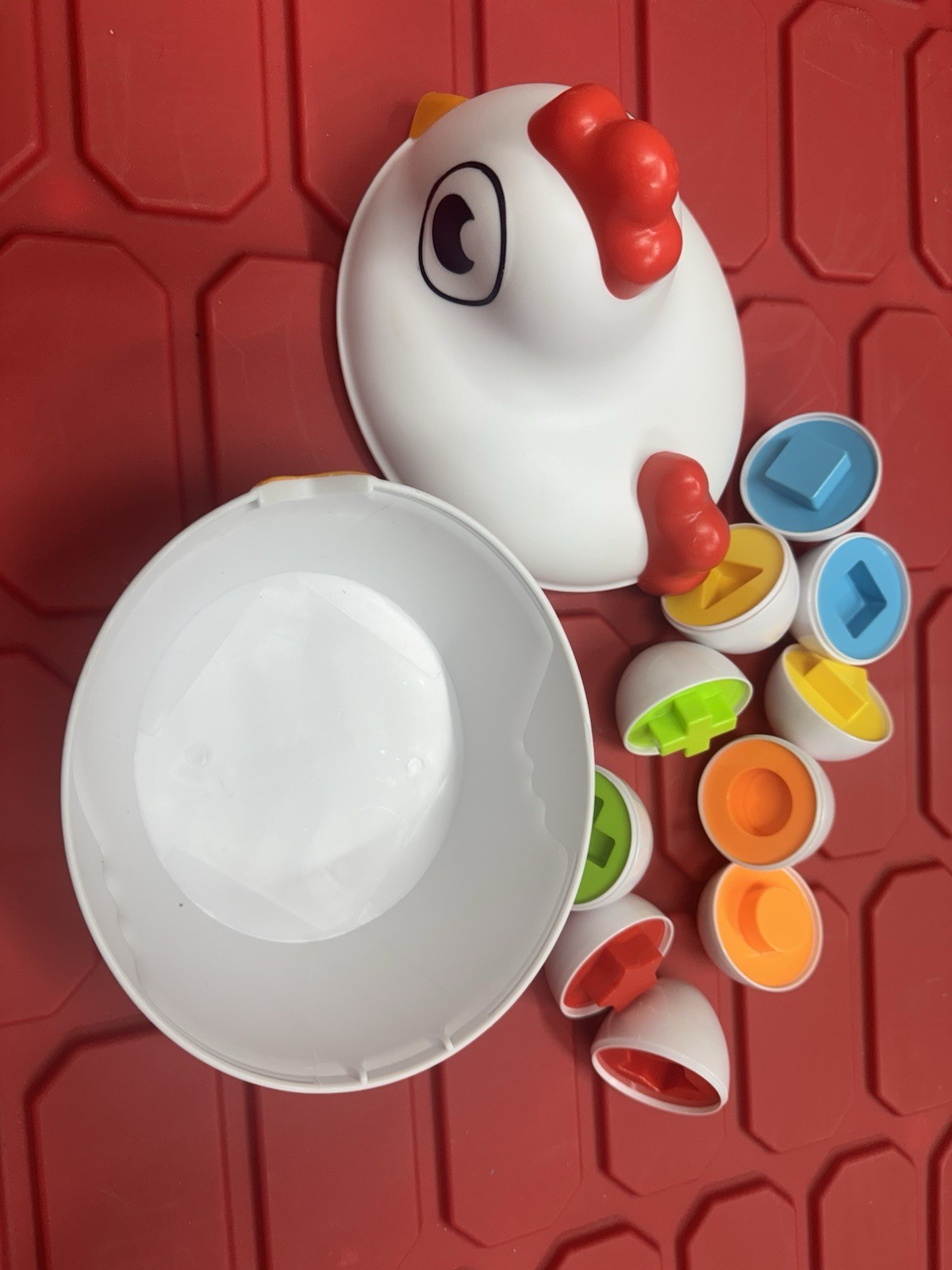 Learn Colors And Shapes Hen & Egg Game, Gently Used For All Ages,
