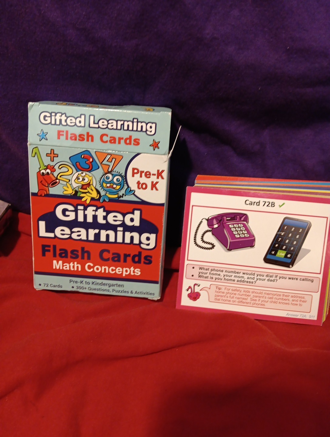 Gifted Testing – Flash Cards – Math Concepts – Pre-K to Kindergarten Complete VG
