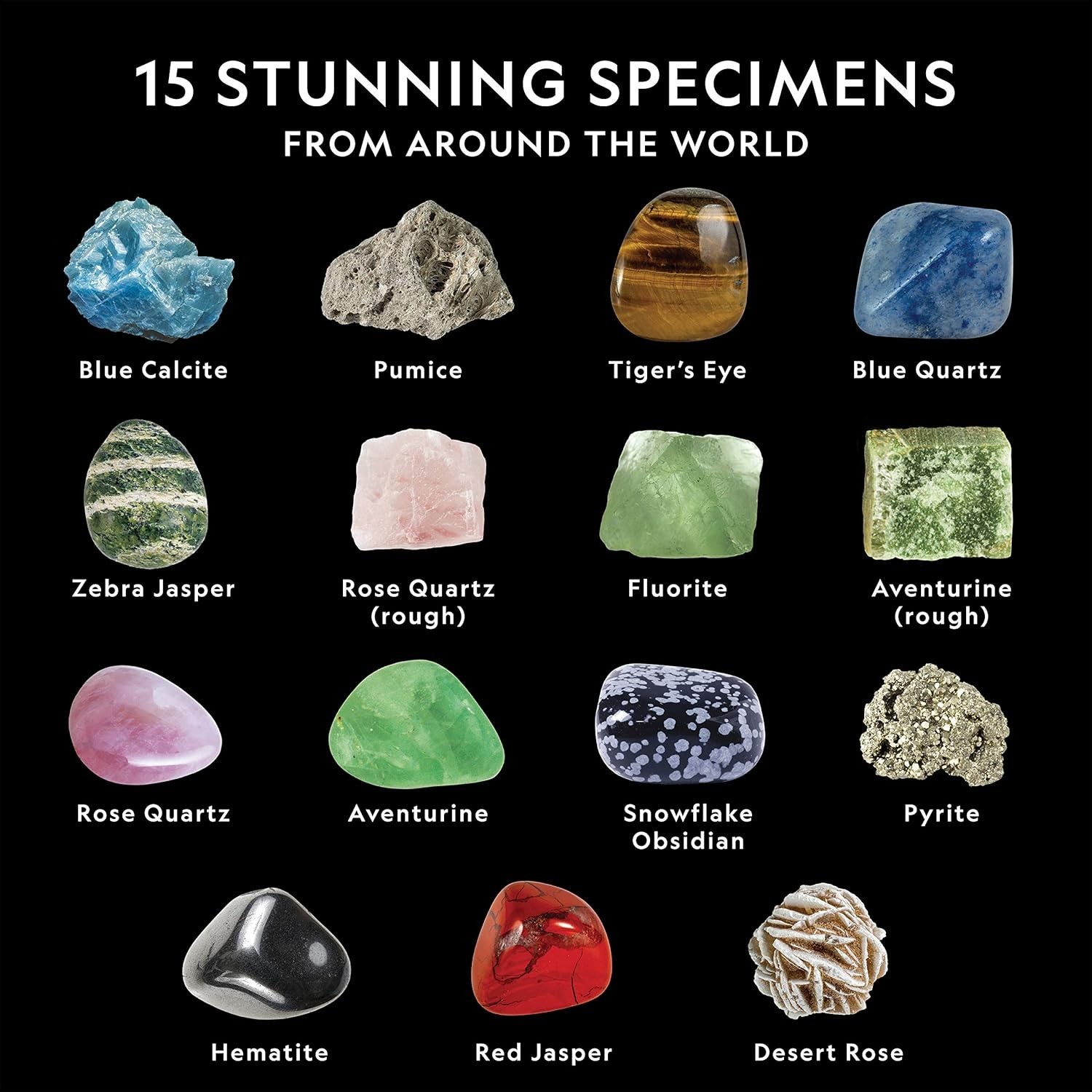 National Geographic Rocks & Mineral Collection – Rock Collection Box for Kids…