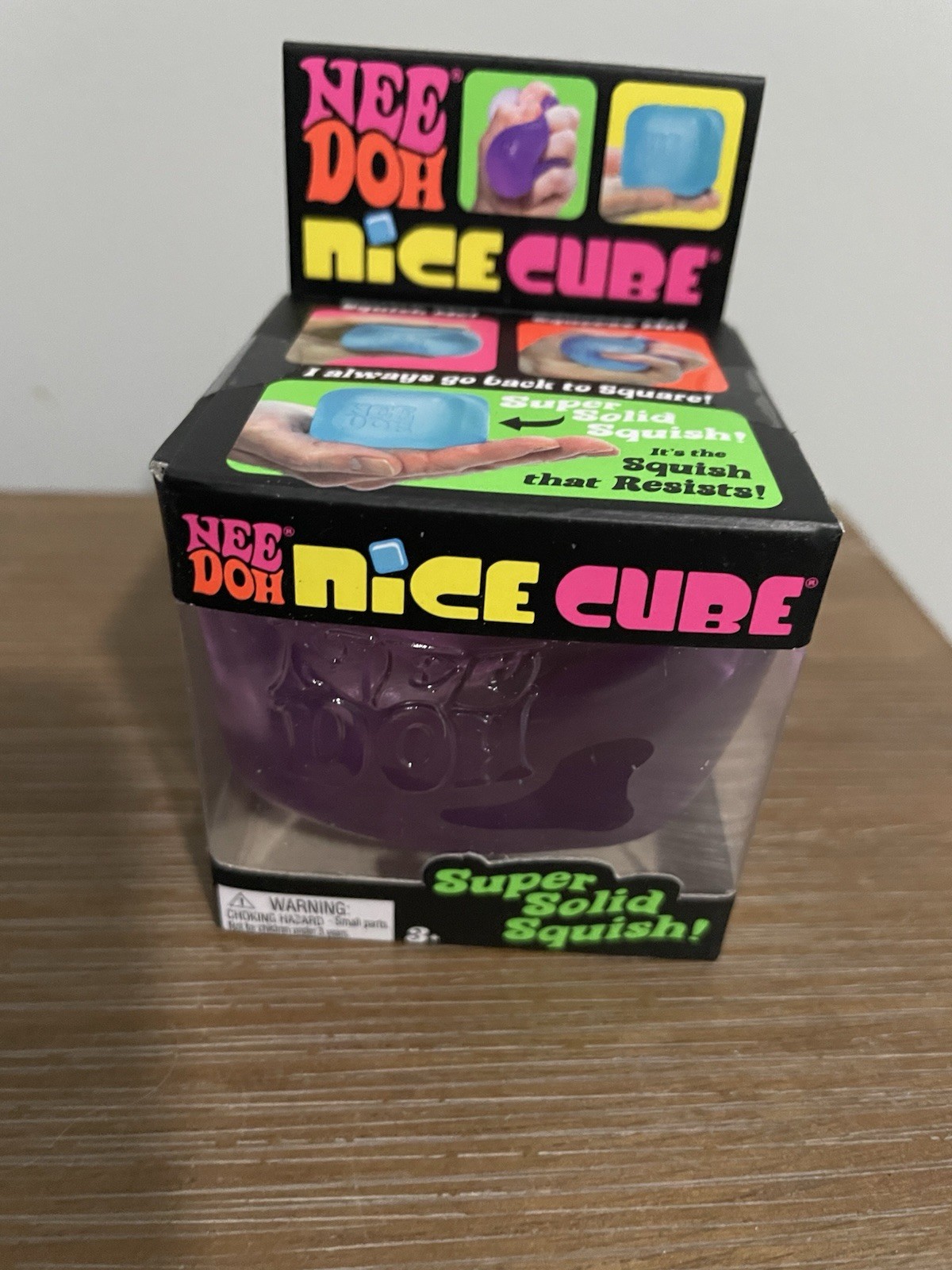 Schylling Nee Doh Nice Cube NeeDoh Super Solid Squish (Pink) – NEW