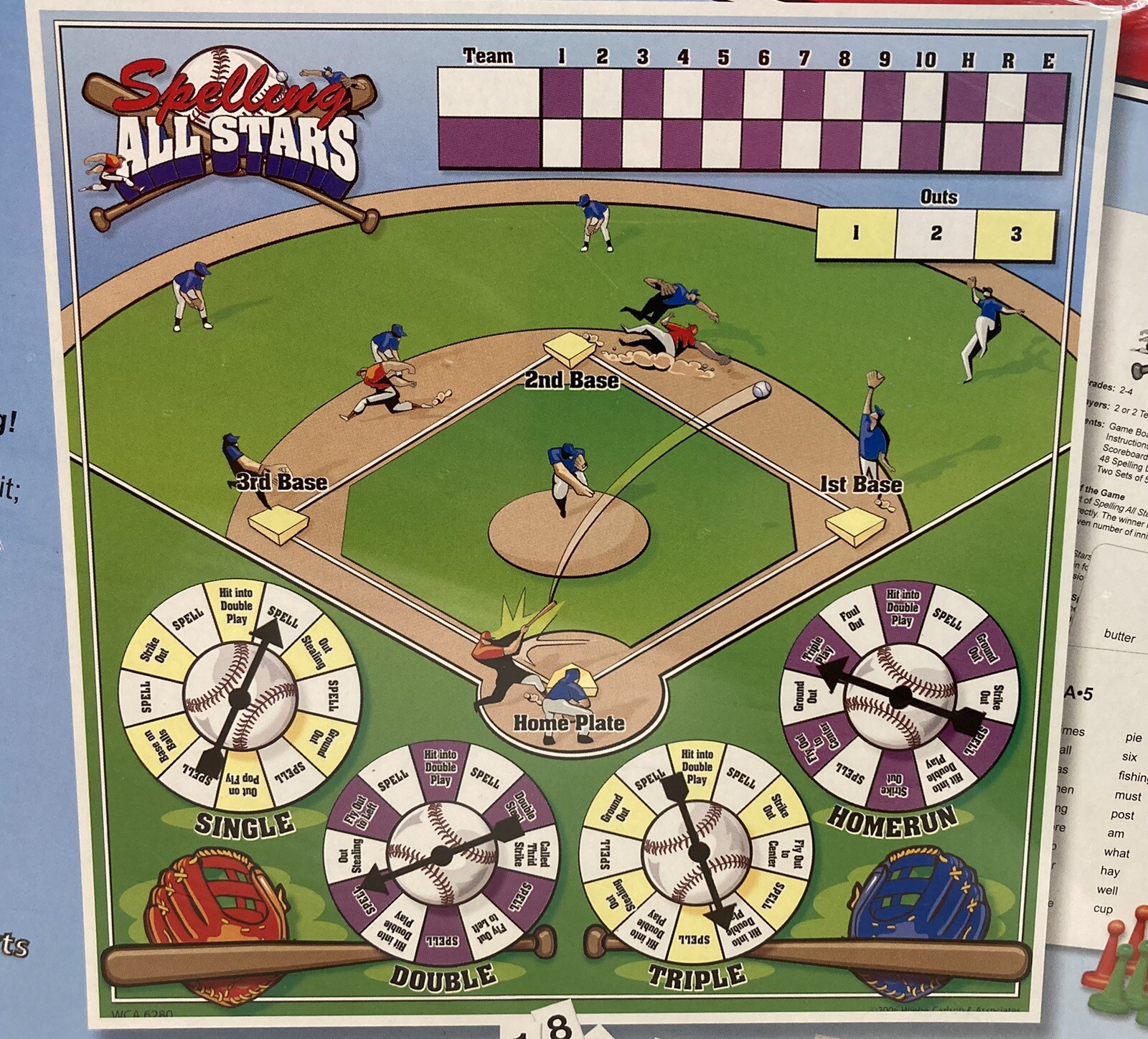 Spelling All Stars Board Game Grades 2-4 New, Sealed in Package