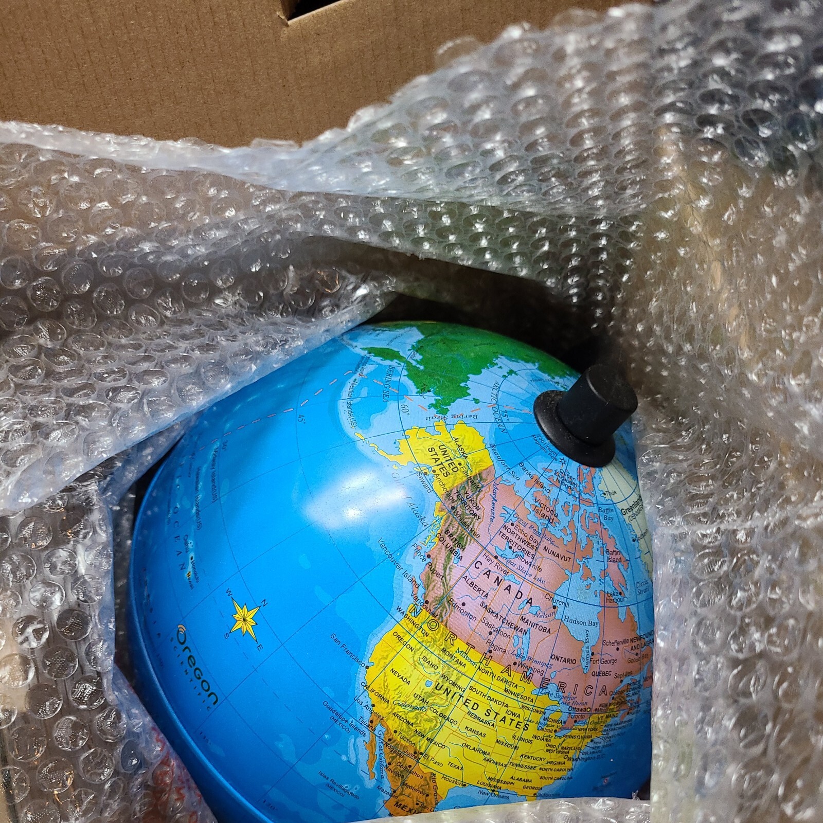 NEWOregon Scientific 2 In 1 Illuminated SmartGlobe Starry AR App STEM Certified