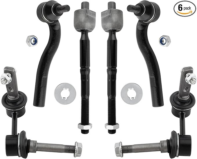 BOXI Set of 6 Front Inner Outer Tie Rod Ends Sway Bars for Lexus