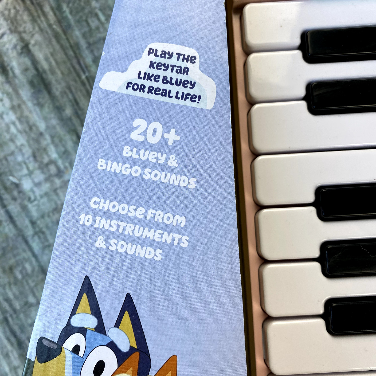 NIB VTech Bluey’s KeyTar Piano Musical Bluey Green Songs New Interactive V Tech