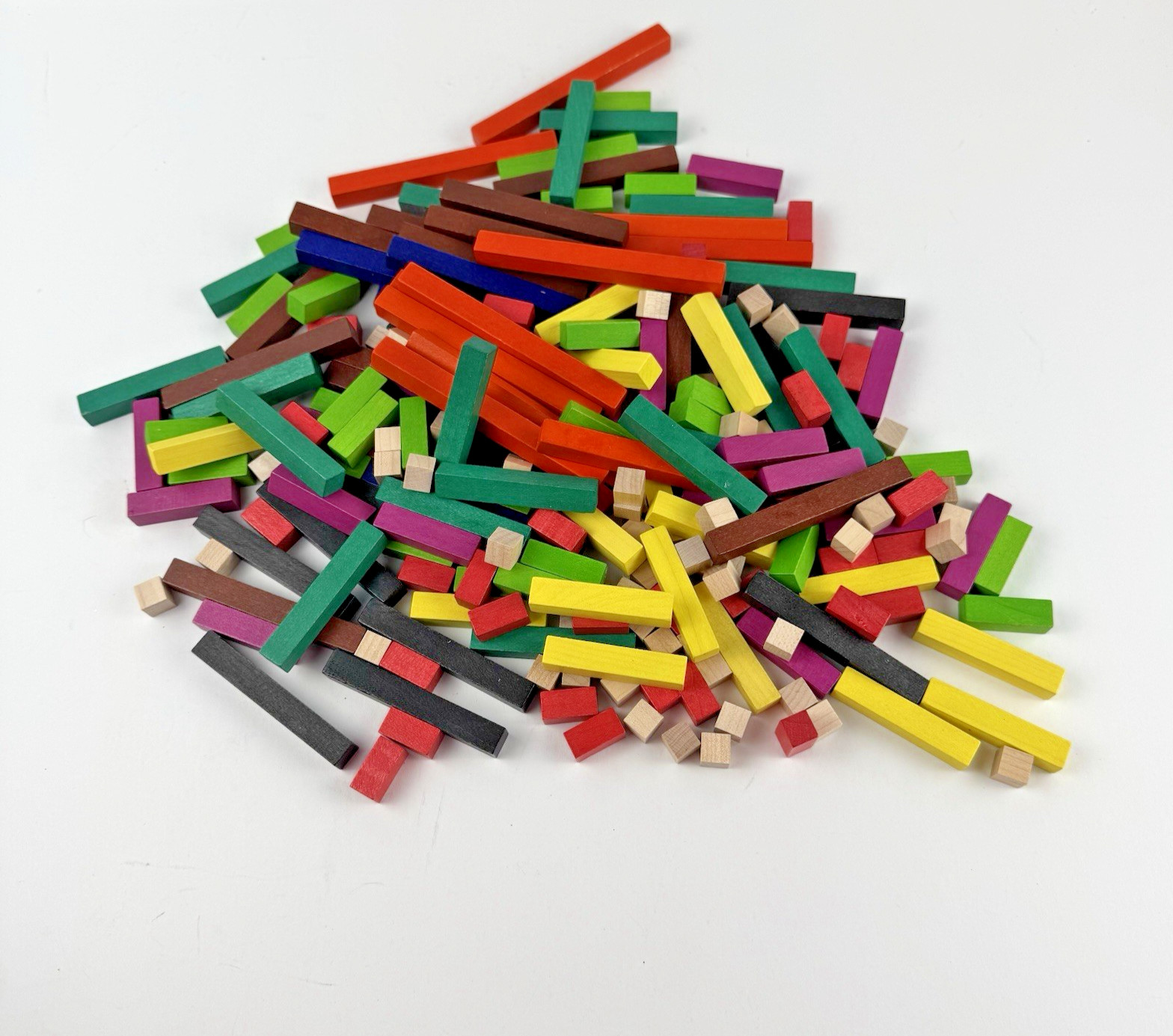 213 Cuisenaire Rods + Algebra Math Manipulatives Homeschooling Education Lot