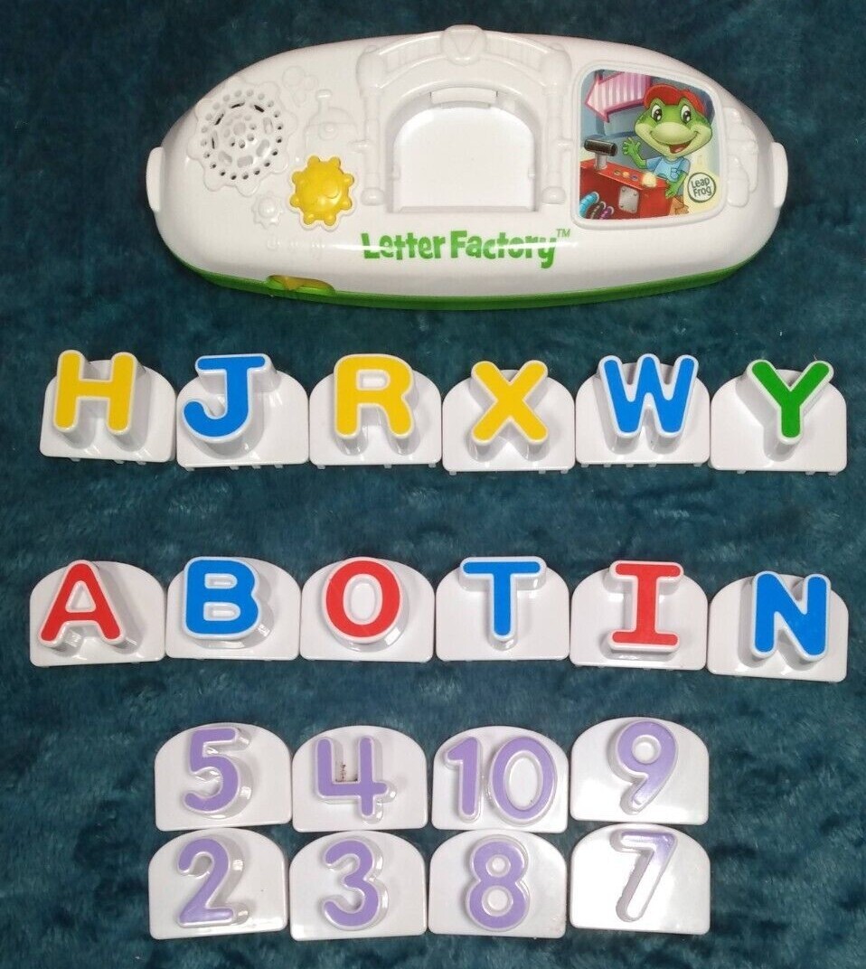 LeapFrog Letter Factory INCOMPLETE Set – 12 Letters & 8 #s Free shipping