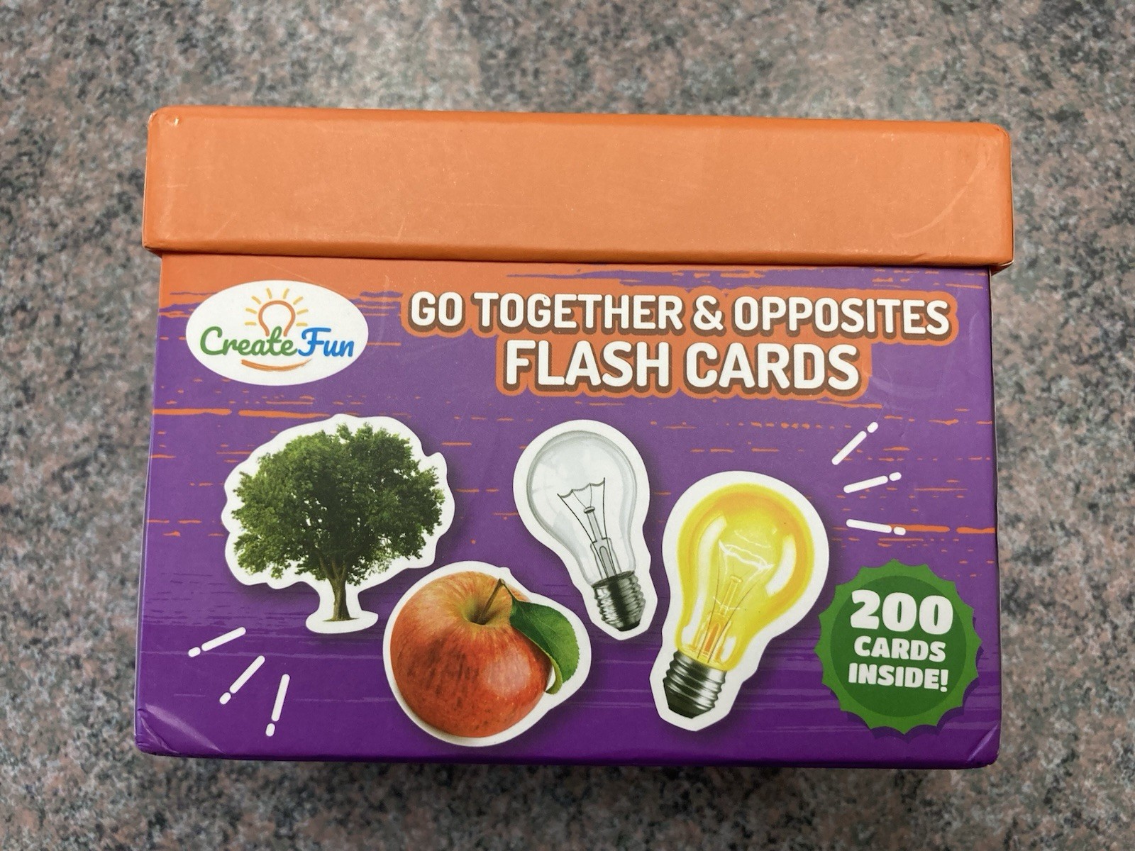 Go Together and Opposites Flash Cards Set – 200 Photo Cards Speech Therapy, ESL