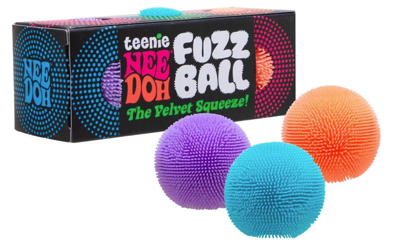 NeeDoh Teenie Fuzz Ball 3 Pack (Green, Pink, Orange) – Authentic – SHIPS ASAP