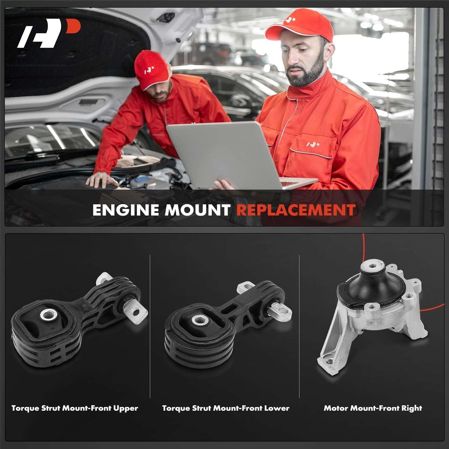 4PCS APM 3PCS Front Engine Motor Mount and Torque Strut Mount Set
