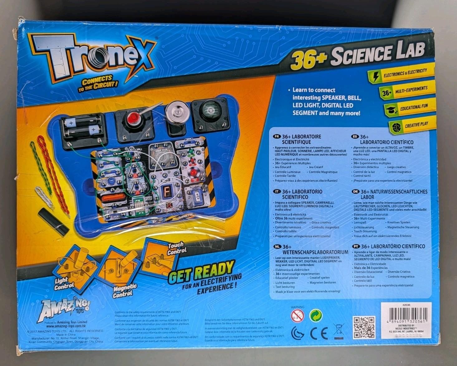 Tedco Toys Tronex Amazing 36+ Science Lab – Ages 8+ | STEM toy for GENIUSES