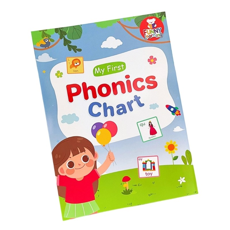 Large English Word Building Chart Educational Language Learning Tool for Kids
