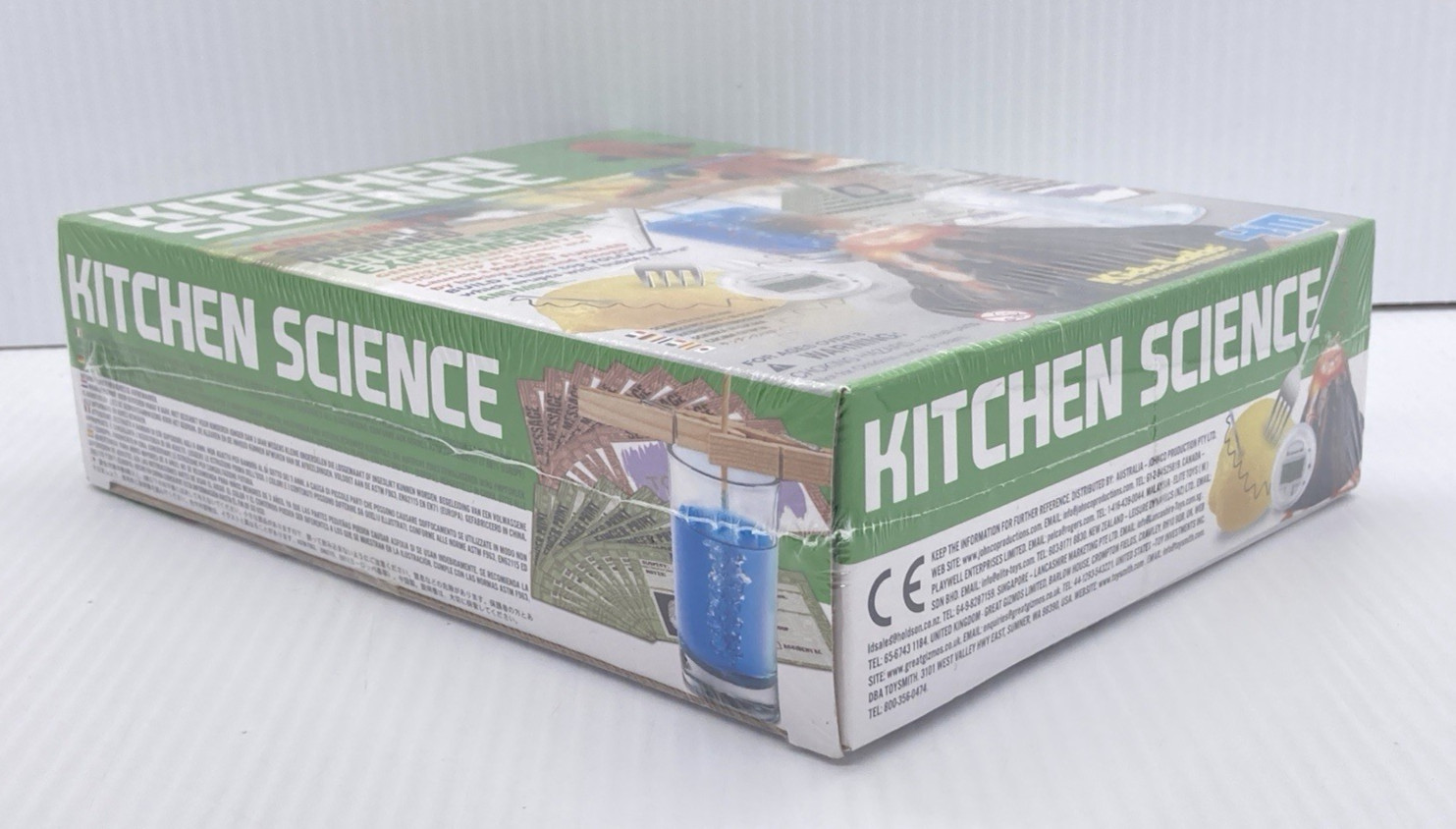 KidzLabs Kitchen Science Lab Kit Contains 6 Kids Experiments Ages 8+ NEW/ SEALED