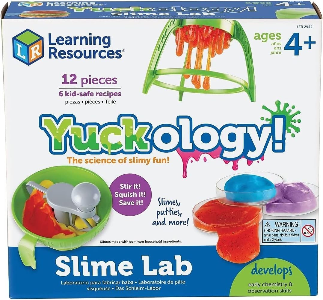 Learning Resources Yuckology Slime Science Set, Early Science Skills, DIY Slime,
