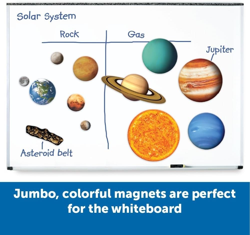 Giant Magnetic Solar System – STEM Planets, Earth and Sun Model, Astronomy Gi…