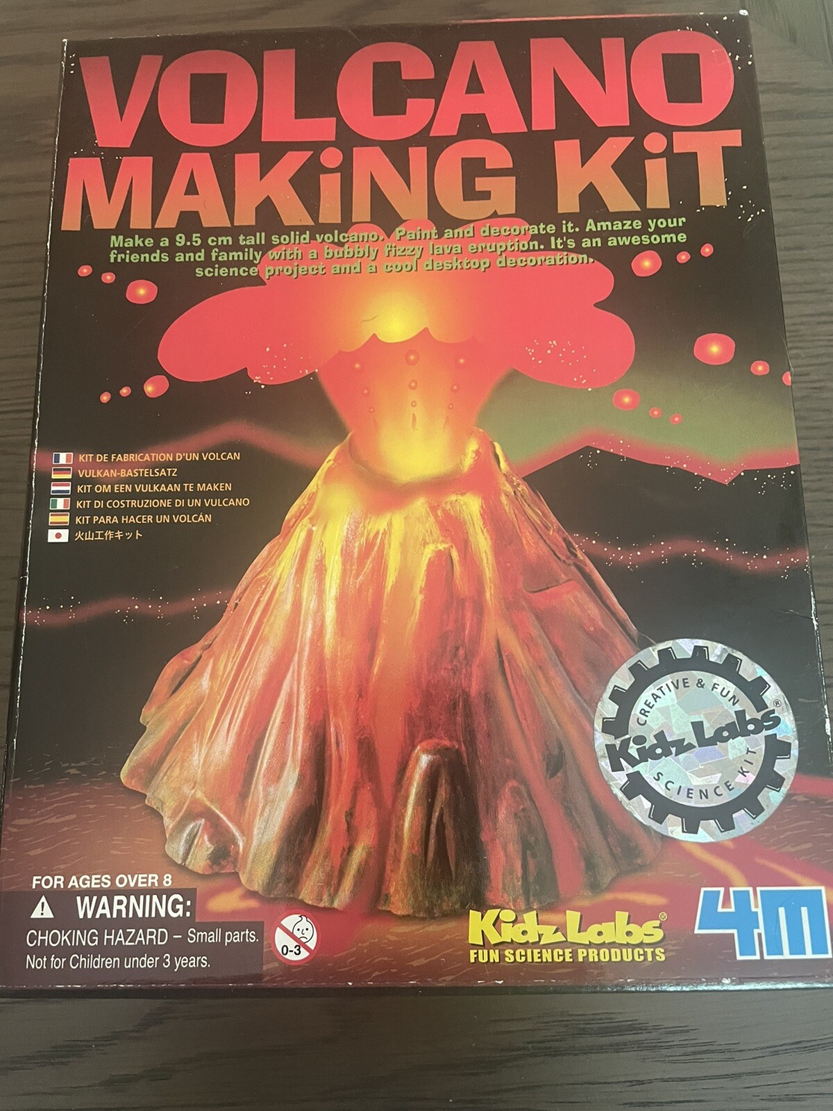 Brand New VOLCANO MAKING KIT Kidz Labs 4M Education Science LAVA ERUPTION