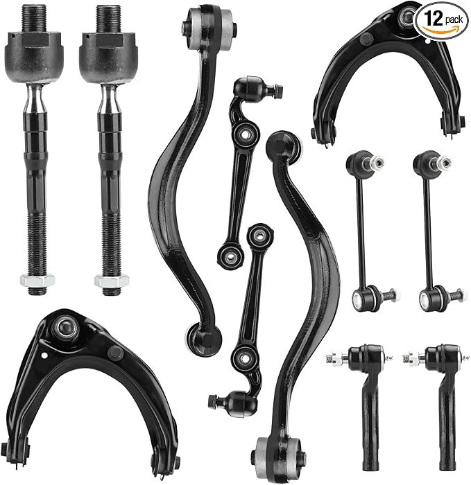 12PCS Front Upper & Lower Control Arms Suspension Kits Fit for Ford Fusion