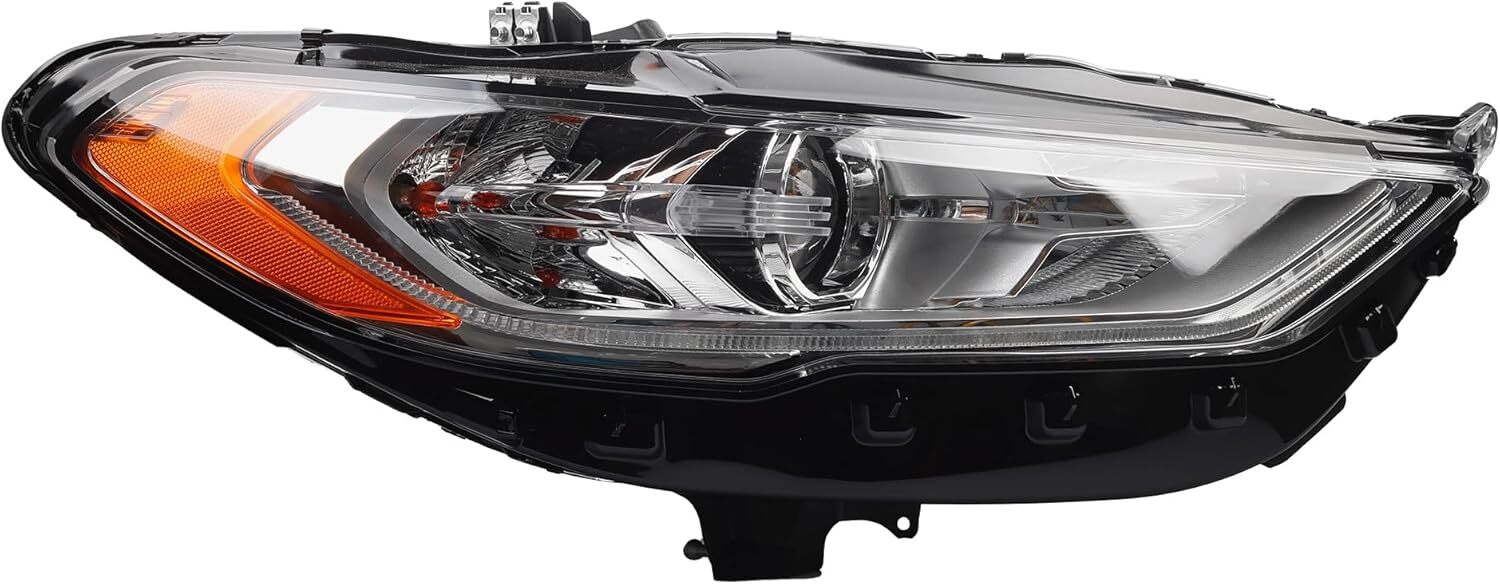 Dasbecan Halogen w/LED DRL Headlight w/bulbs Compatible With 2017-2020 Ford