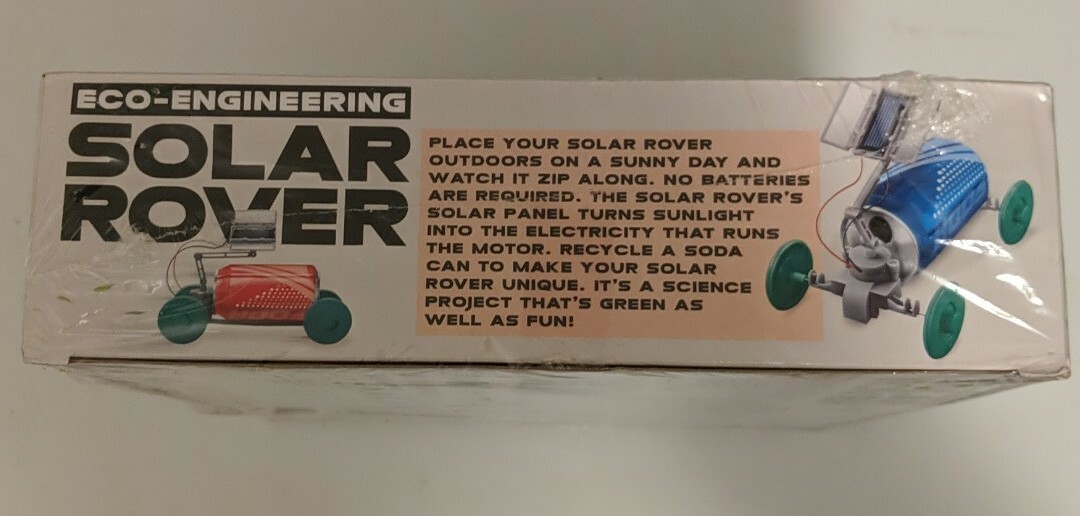 Green Science Solar Rover Kidz Labs Creative and Fun Assembly Kit – New