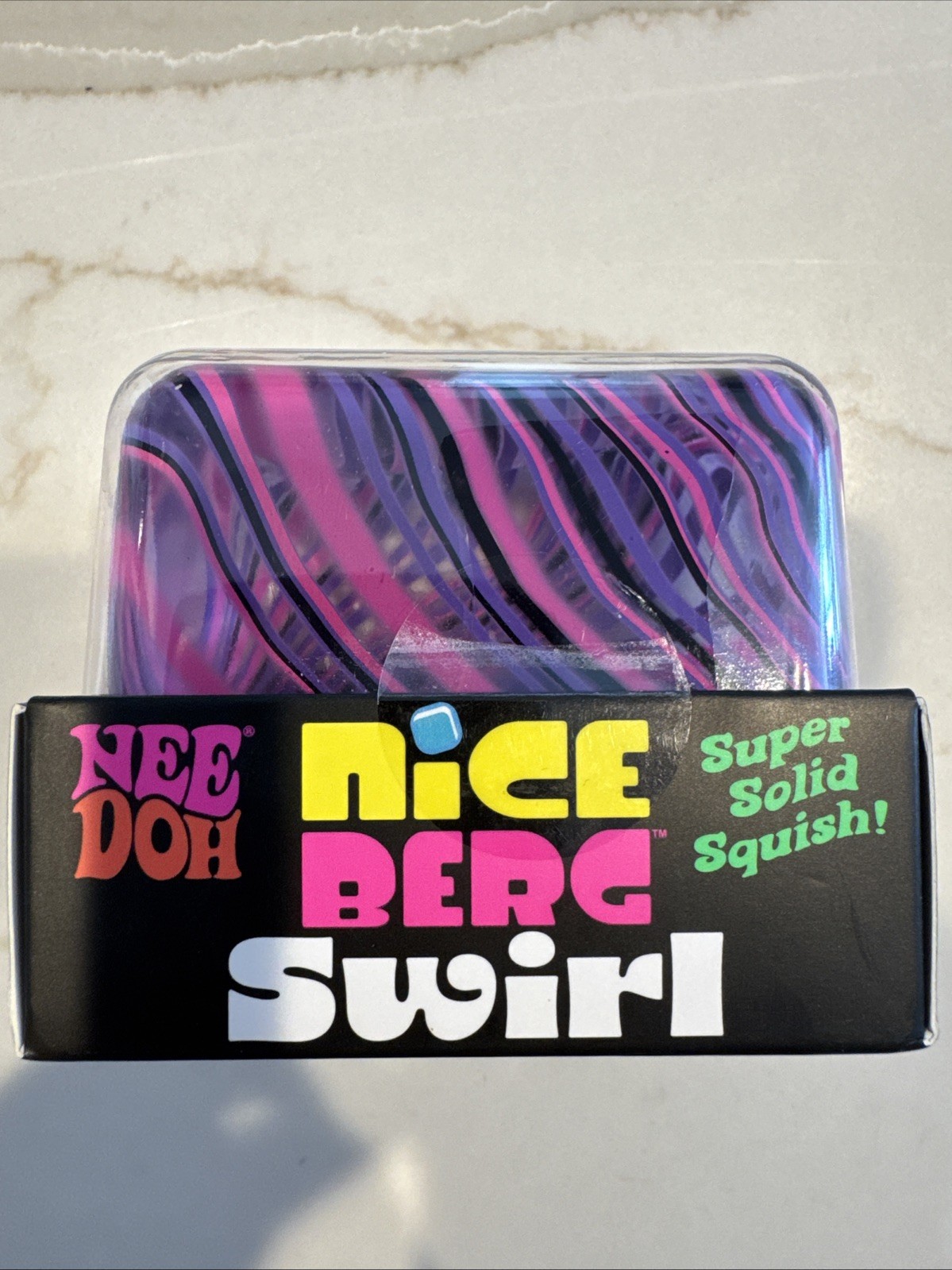 NeeDoh Nee Doh Nice BERG Swirl PINK BLACK PURPLE Authentic