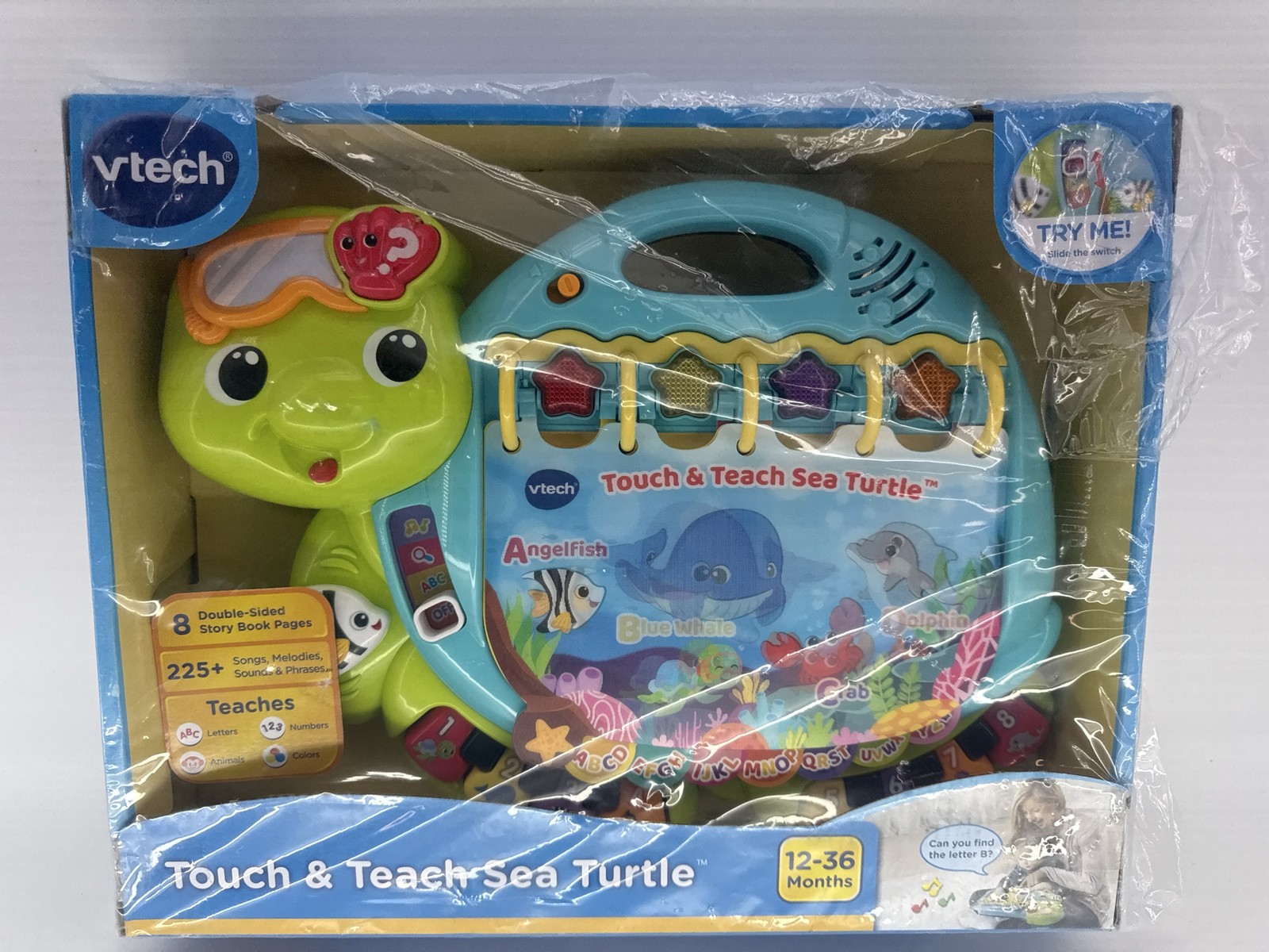 VTech Touch & Teach Sea Turtle Learning Book 12-36 Months Red Apparel
