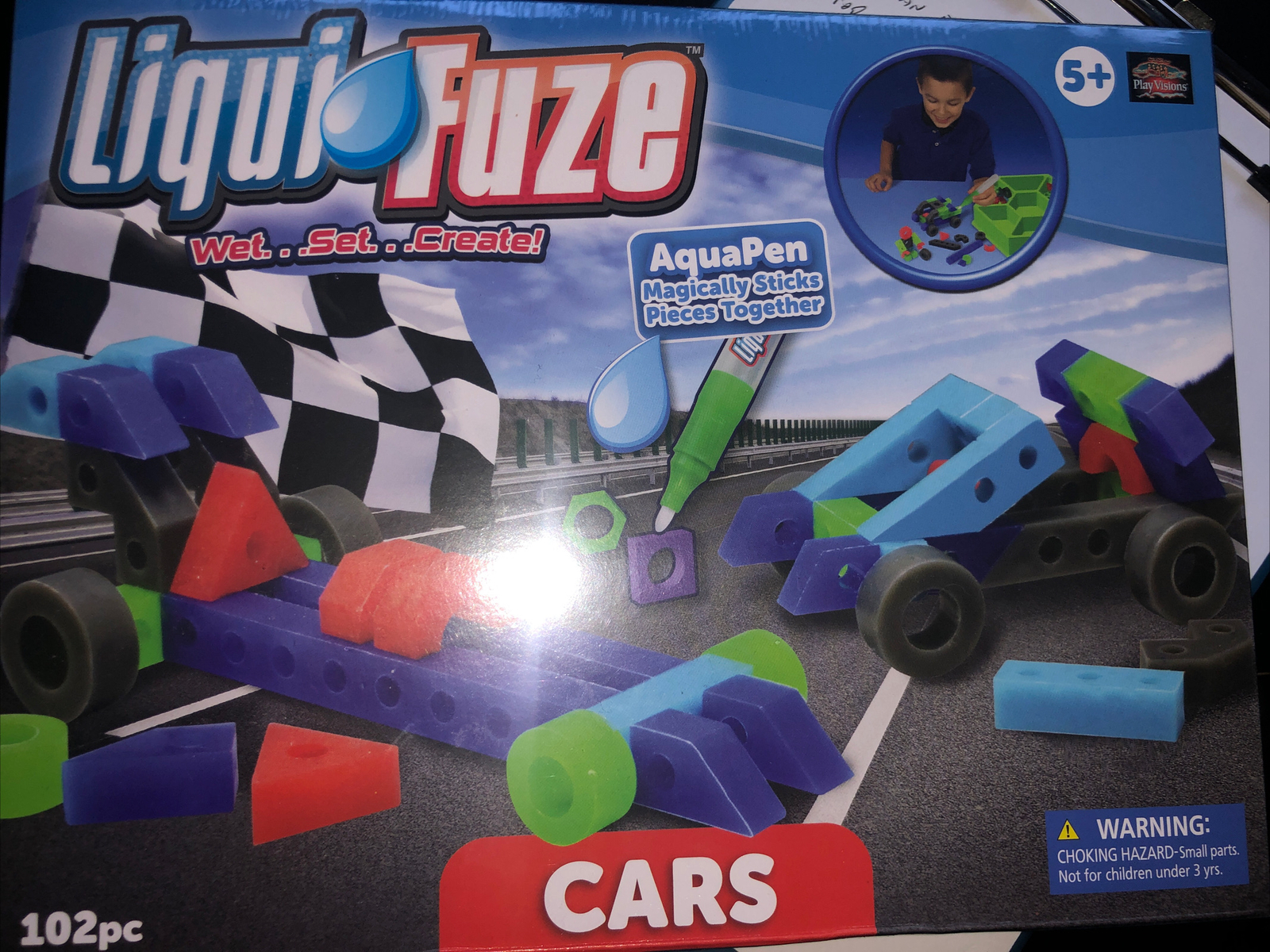Liqui Fuze Cars 102 Piece New Set 5 Years + New In Box NIB Blocks Toys