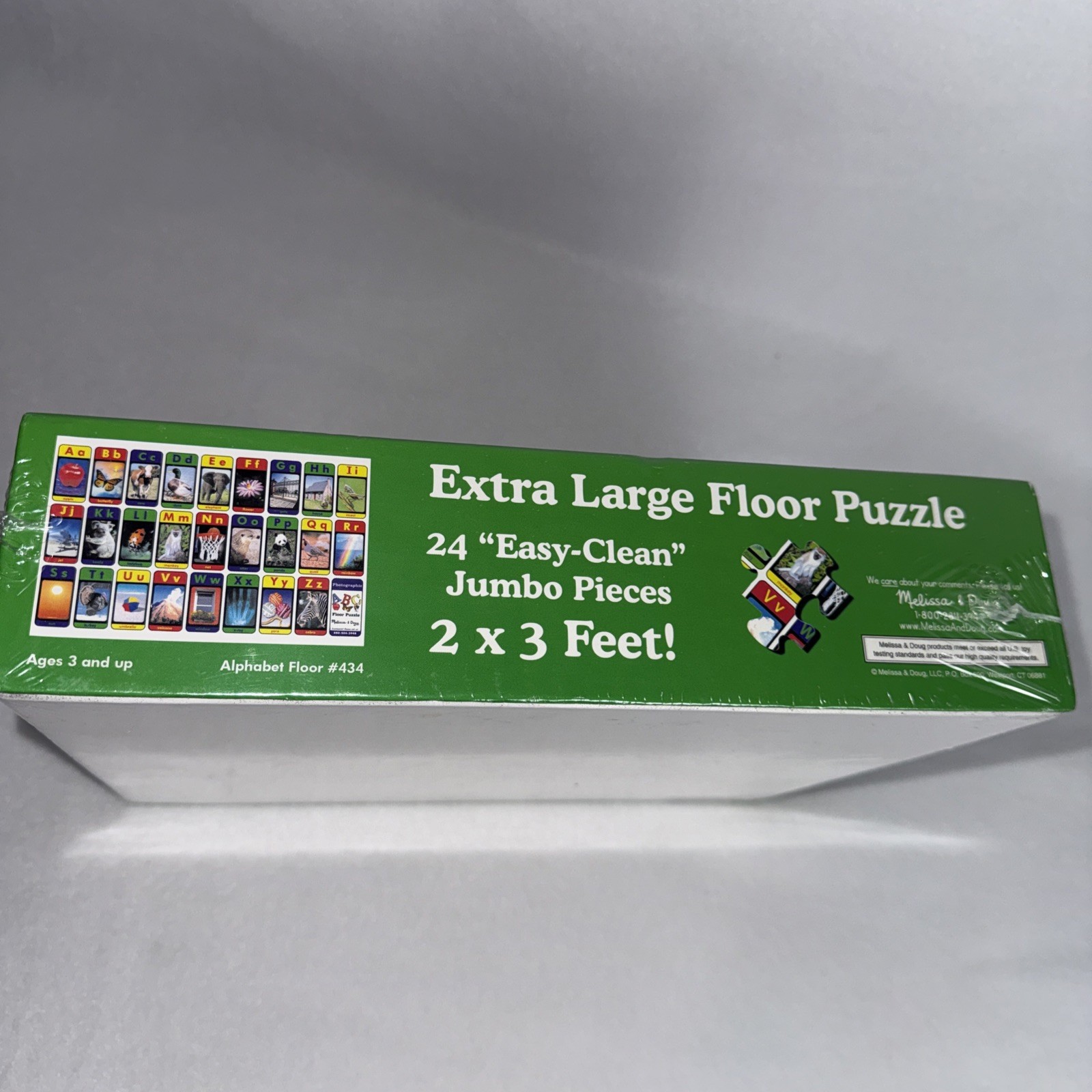 Melisa & Doug Alphabet Floor Puzzle, 24 Jumbo Pieces, 3+ Age, NEW Sealed Box