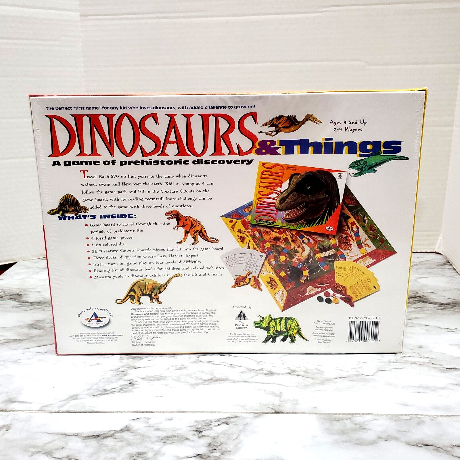 Dinosaurs and Things Learning Adventure Game Plus A Schleich 2013 Pentaceratops!