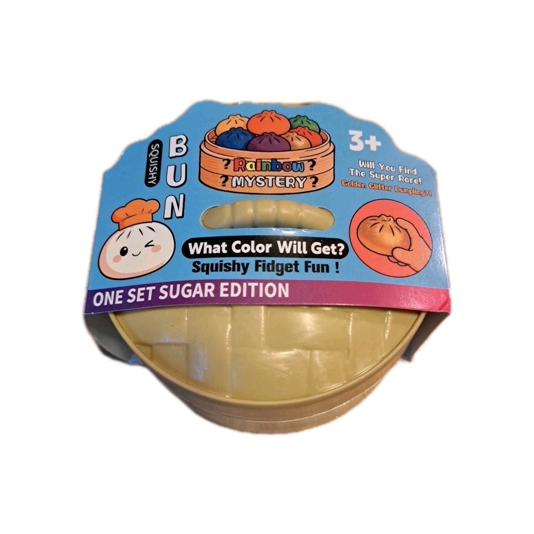 Mystery Rainbow Squishy Bun Dumpling Fidget Toy – Sugar Edition Blind 1ct New!