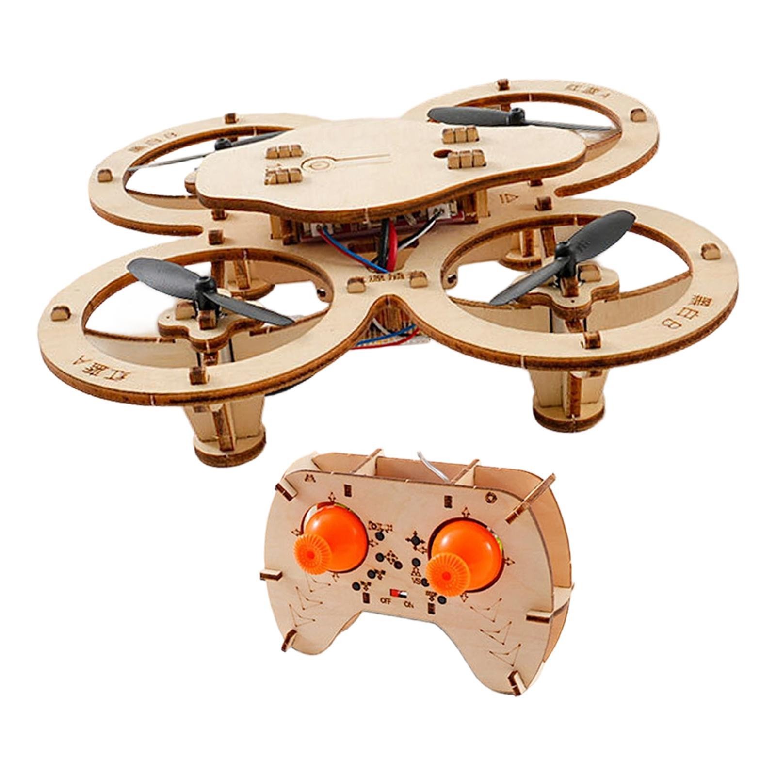 DIY Wooden Assembly RC Aircraft Kit Educational Science Experiment Toy Crafts