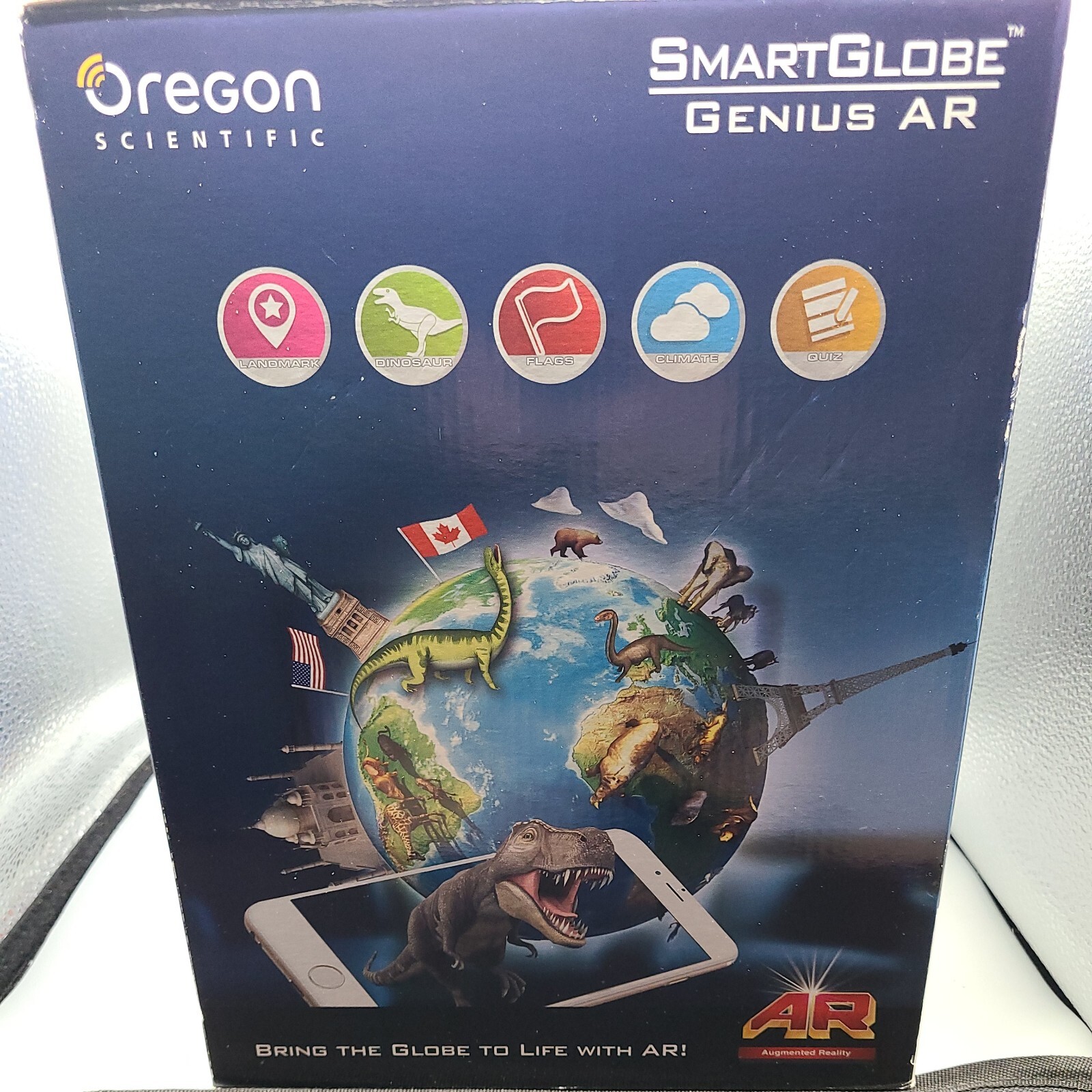 NEWOregon Scientific 2 In 1 Illuminated SmartGlobe Starry AR App STEM Certified