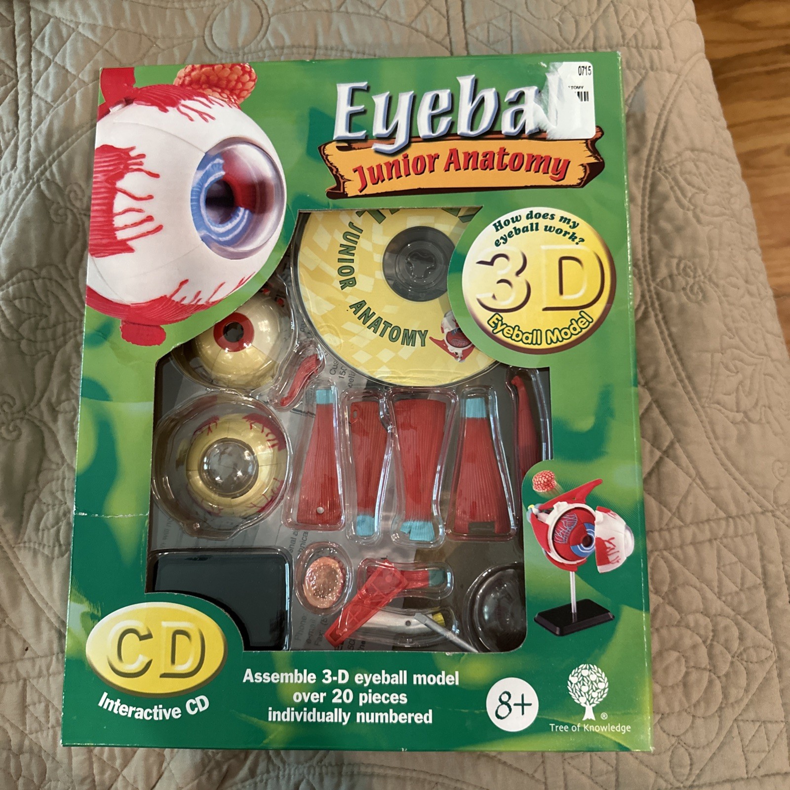 Eyeball Junior Anatomy Kit 2011-Tree Of Knowledge. Sealed, NEW