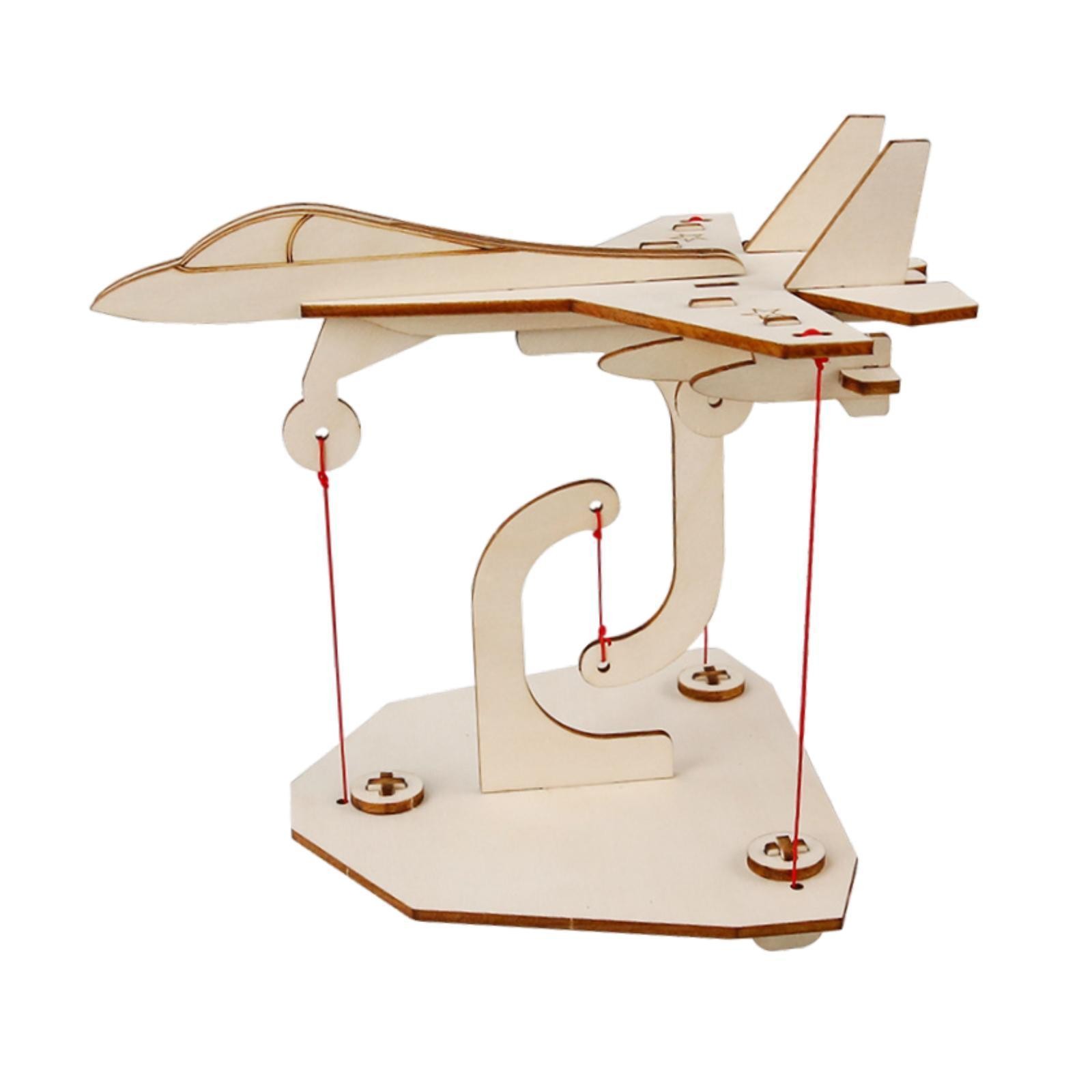 Wooden Suspension Aircraft Model Kit Educational Physics Model
