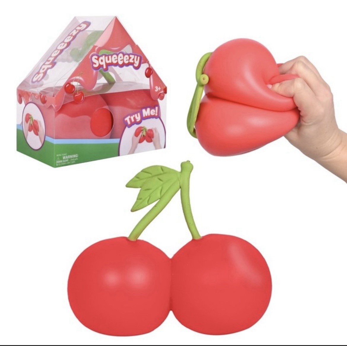 NEW Squishy Sunny Days Toymendous Cherries 5.5 Inch Squeezy Cherry Rare Viral 🍒