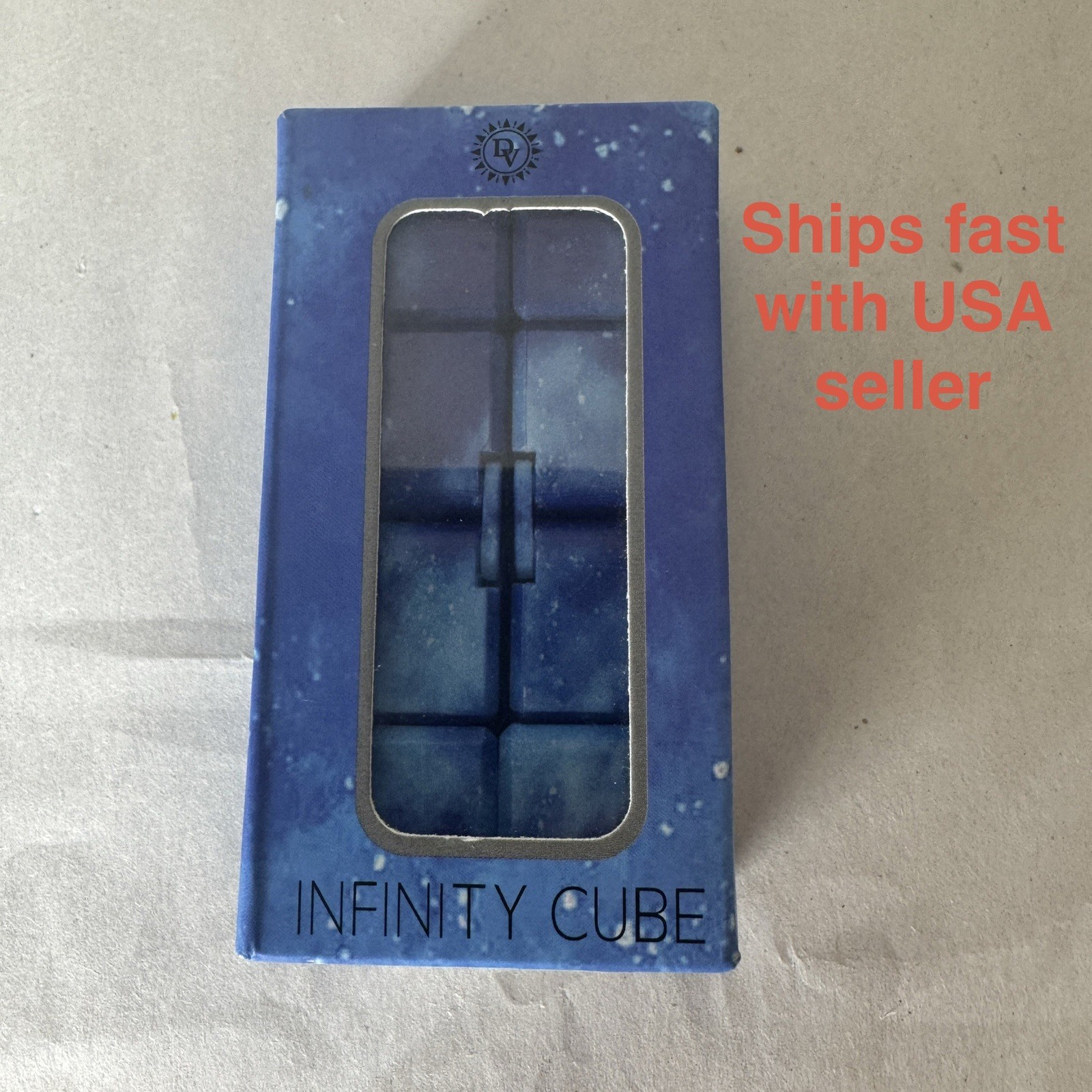 Infinity Cube: Portable Stress Relief Fidget Toy ( Blue Galaxy)