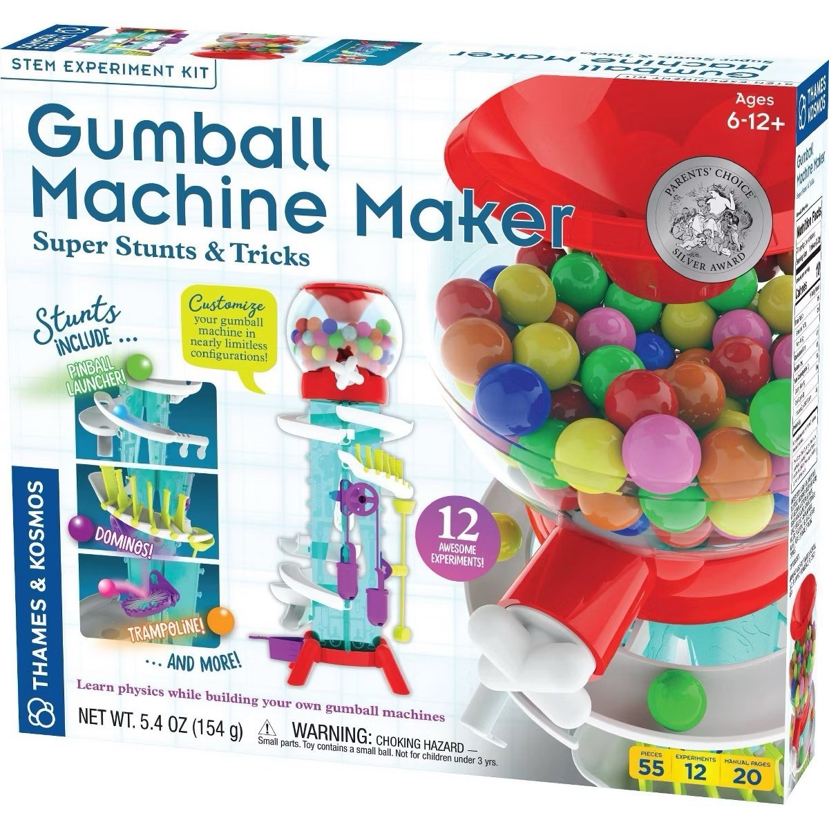 Thames & Kosmos Gumball Machine Maker STEM Experiment Kit Super Stunts & Kits