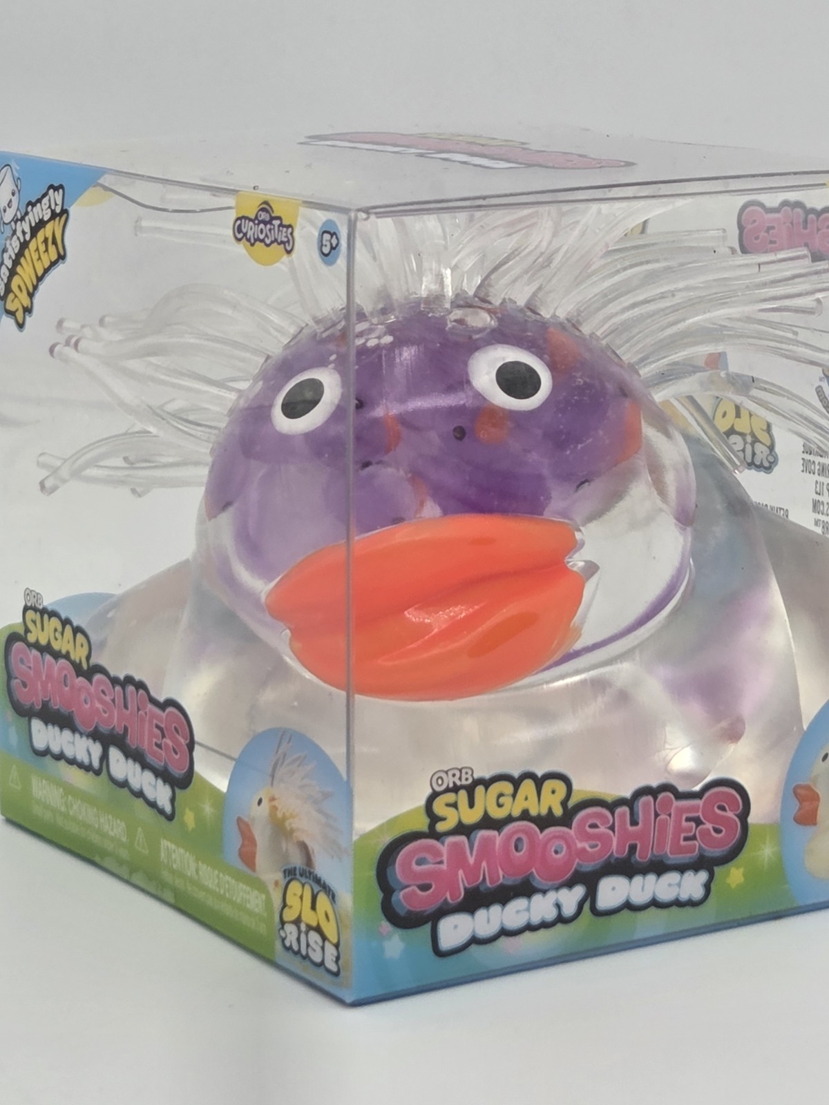 New Purple ORB SUGAR SMOOSHIES Ducky Duck Slo-Rise Tactile Squeeze Toy