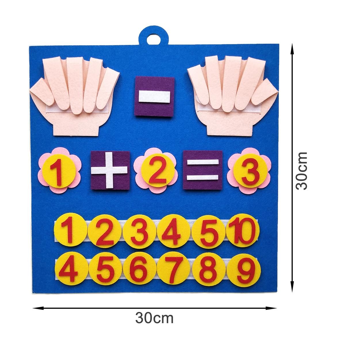 Toddler Montessori Toys Felt Finger Numbers Math Toy Children Counting Early Edu