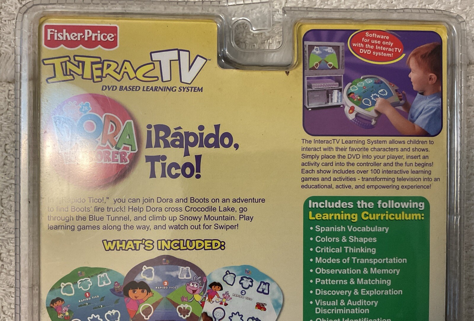 Fisher Price InteracTV DORA THE EXPLORER Rapido Tico! – C3954, BRAND NEW