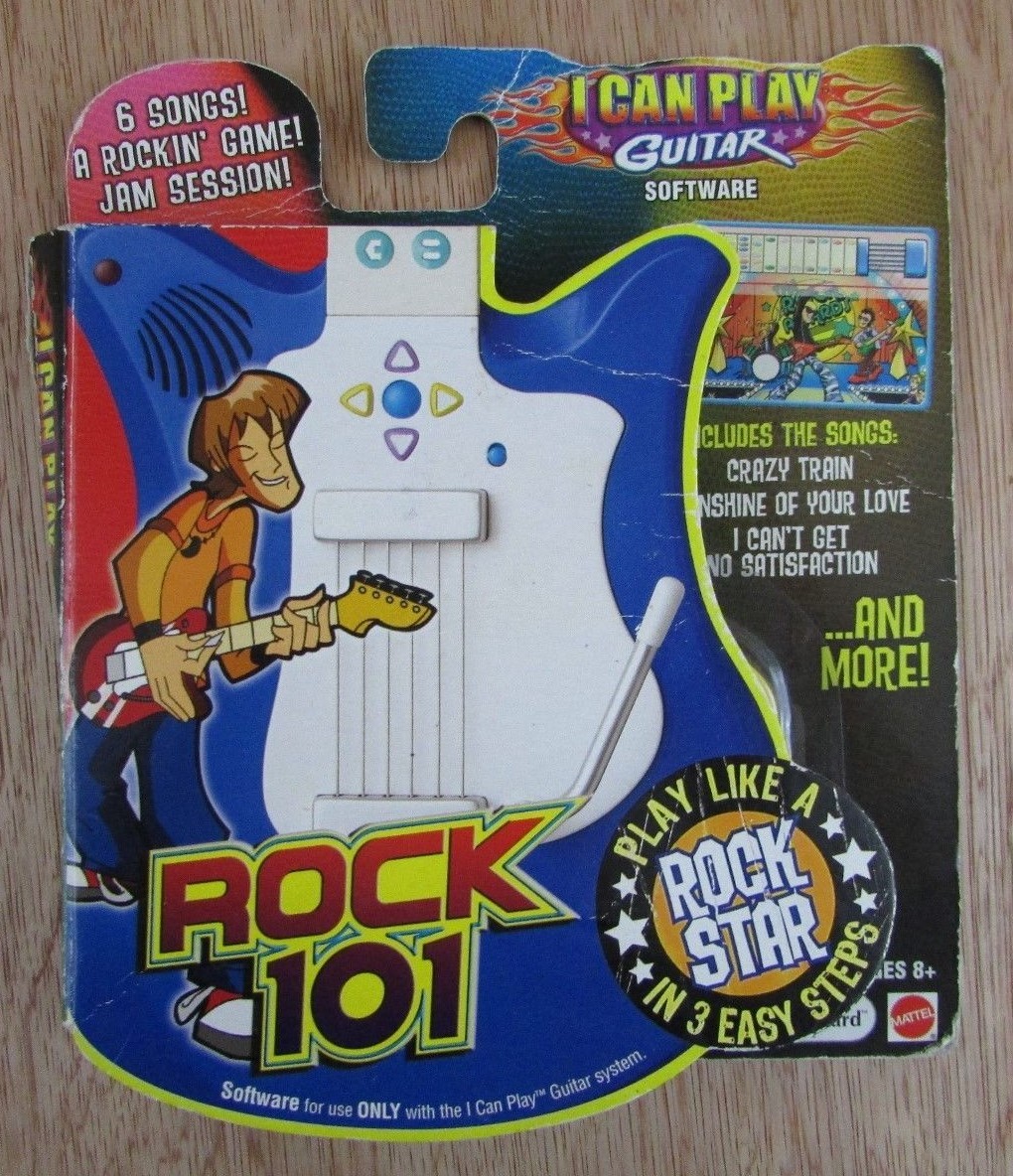 I Can Play Guitar Software Plug And Play Game Rock 101 Cartridge New