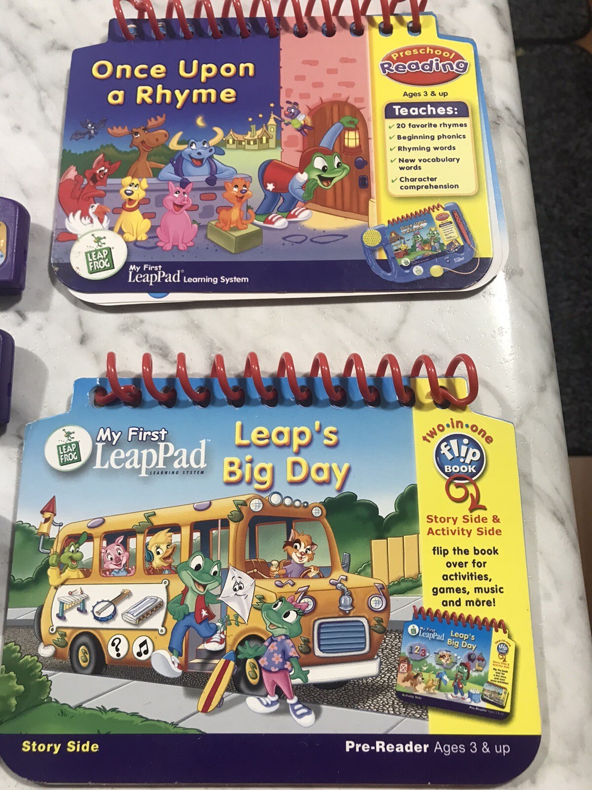 leap pad systems books and cartridges lot ( Read Description )